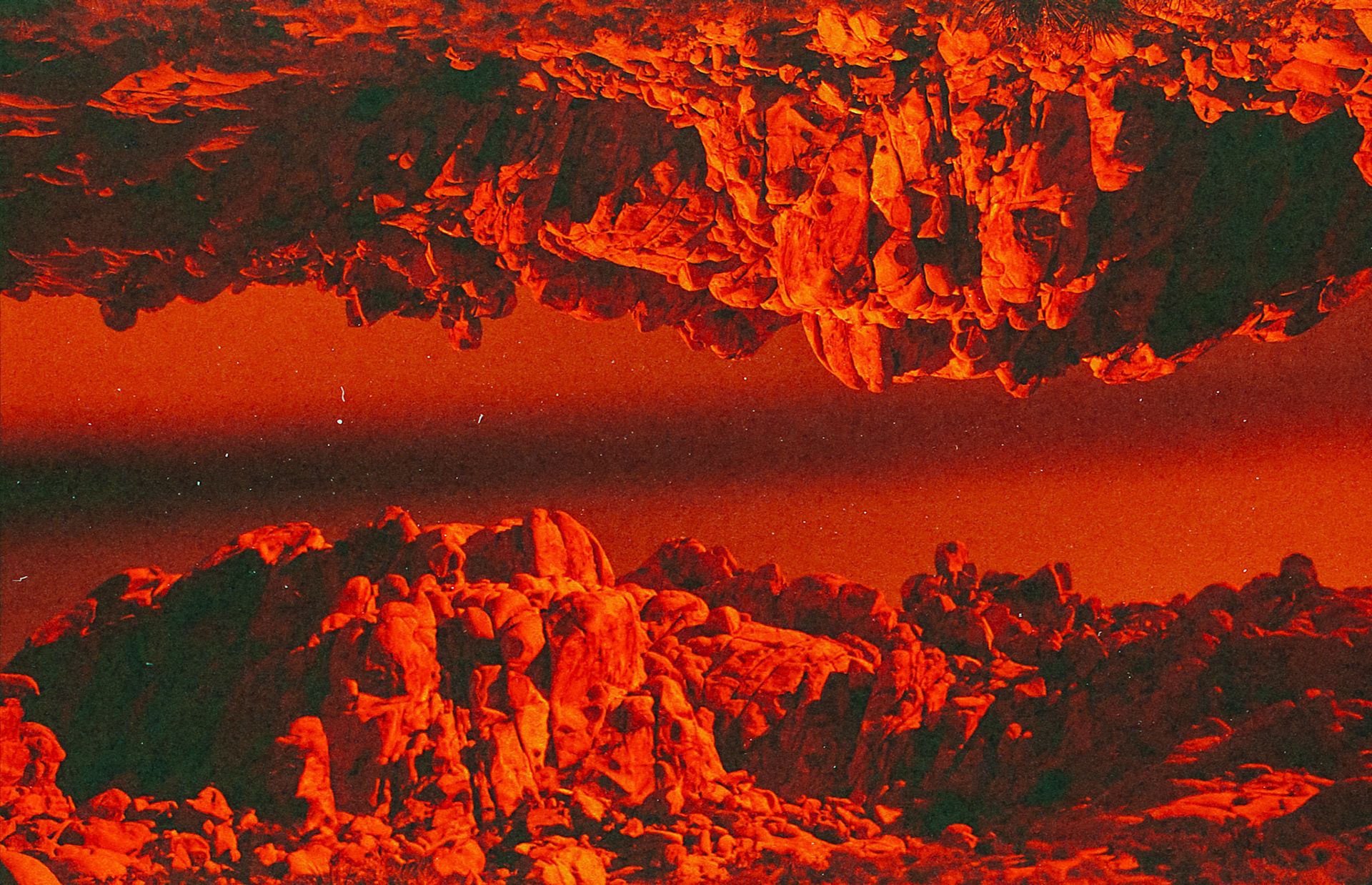 35MM FILM REDSCALE DOUBLE EXPOSURE