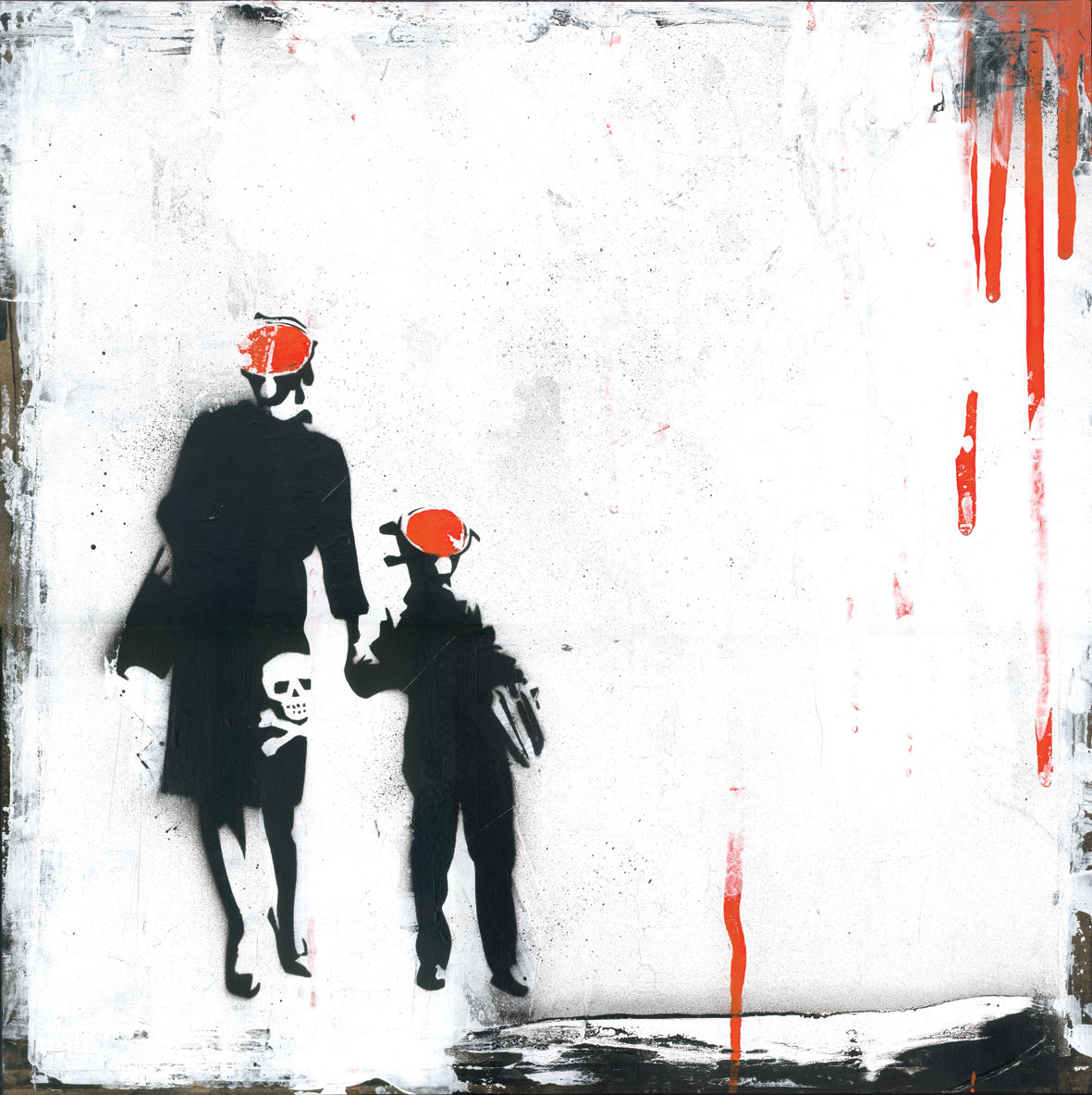 THE SKULL RUN. 50cm X 50cm