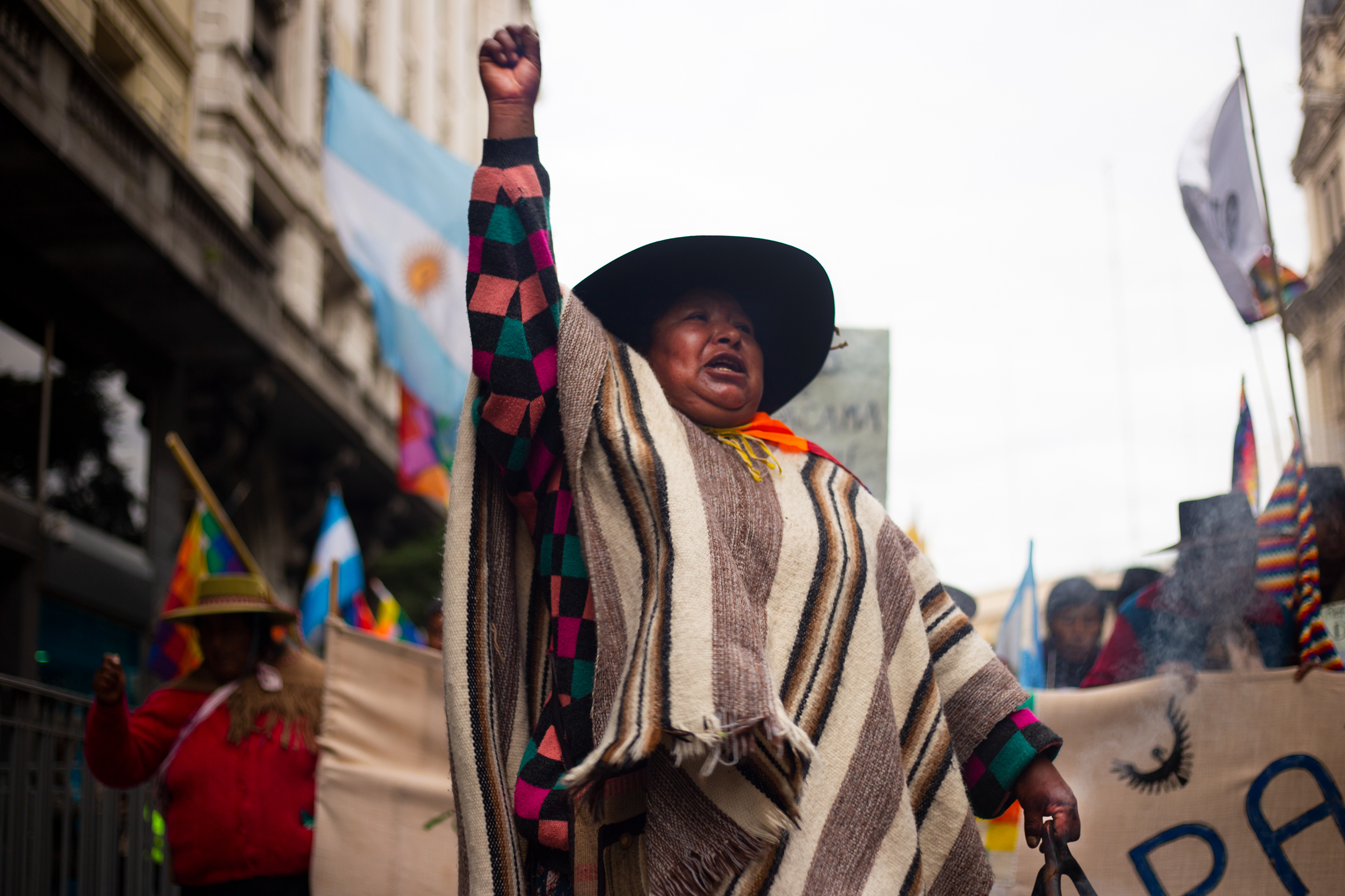 El Tercer Malón de la Paz llega a Buenos Aires. Agosto, 2024. /Regina Araujo.