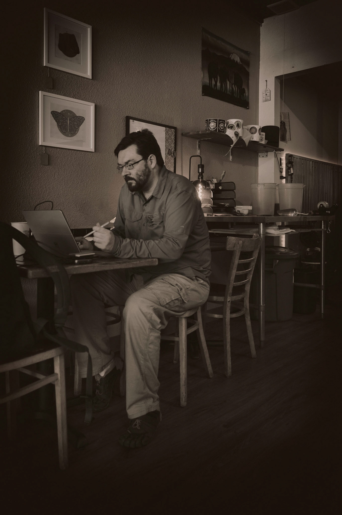 Editing over tea