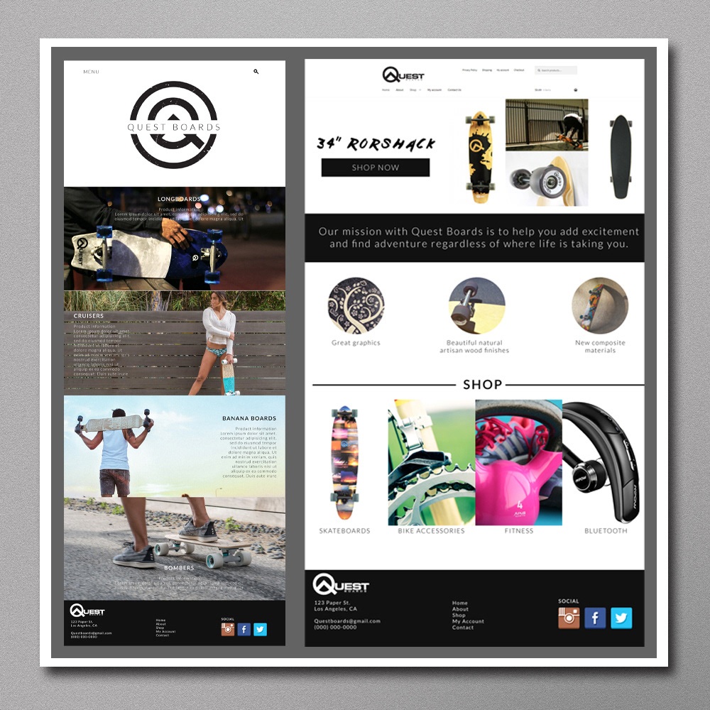 Quest Board Site Mock-Up