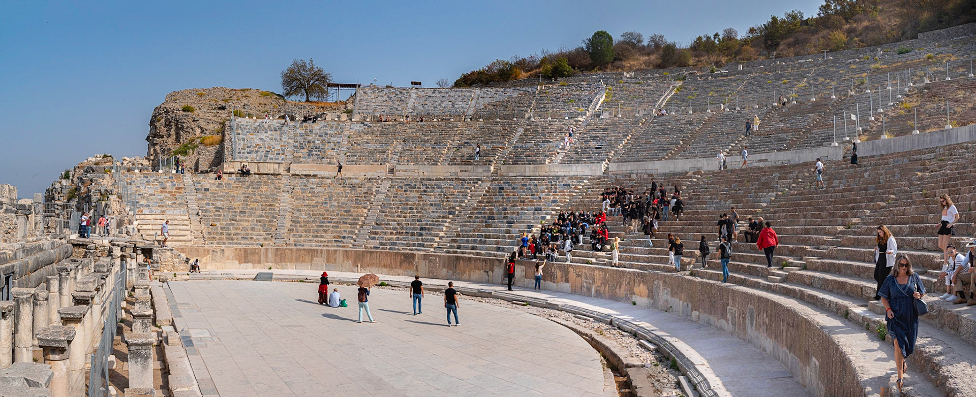 The massive Ephesus amphitheatre