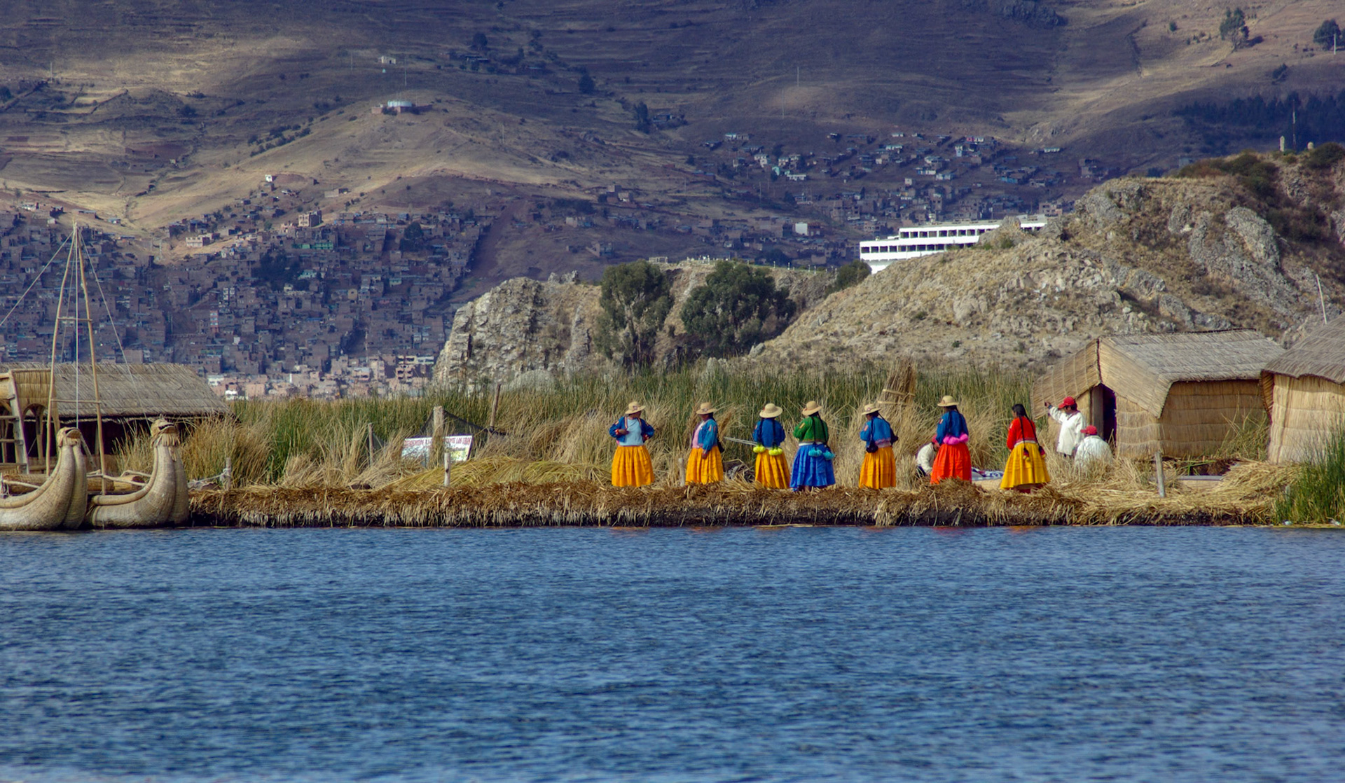 Uros people on Lake Titicaca