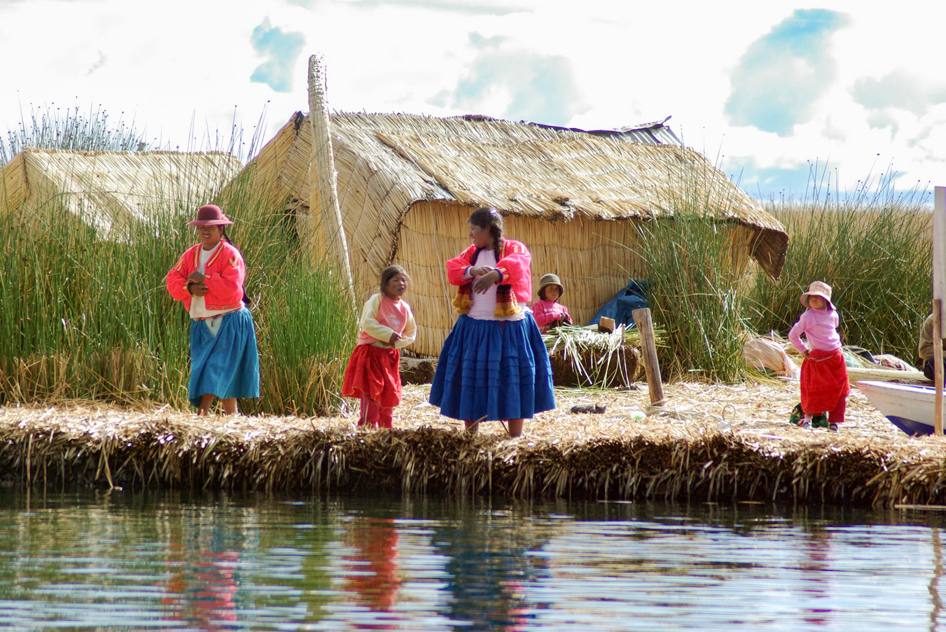 Uros people on Lake Titicaca