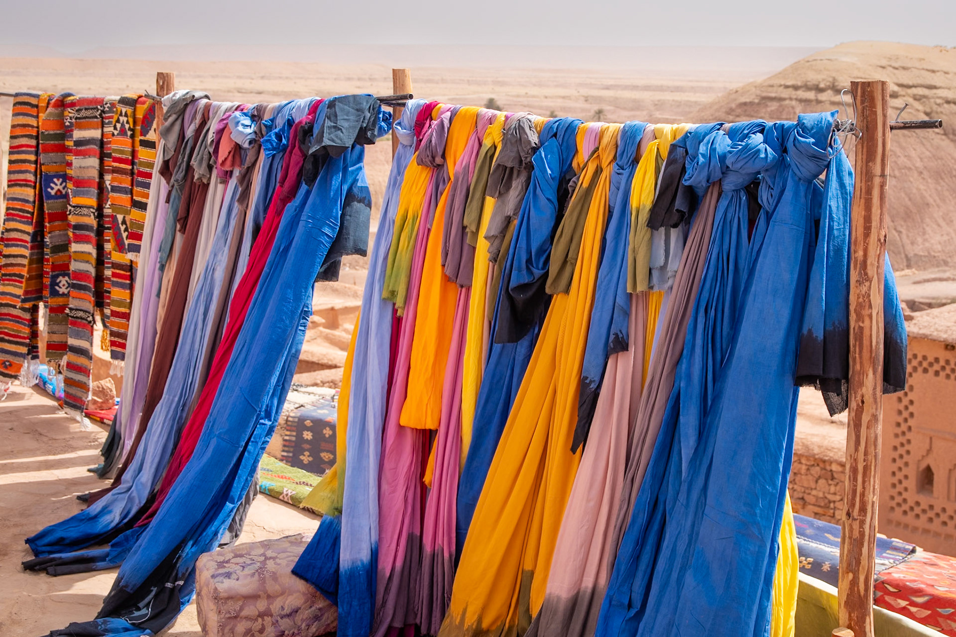 Colourful material