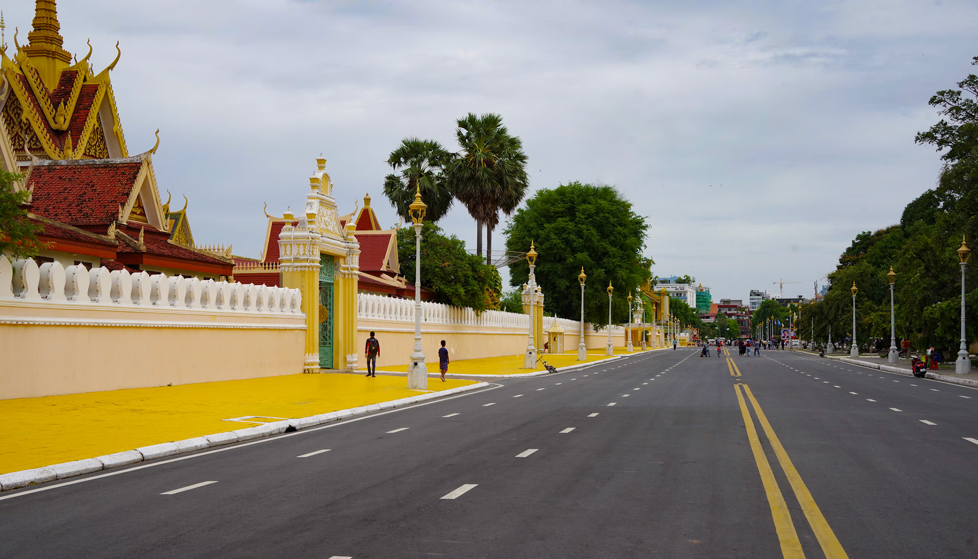 Outside the Royal Palace Phnom Pen