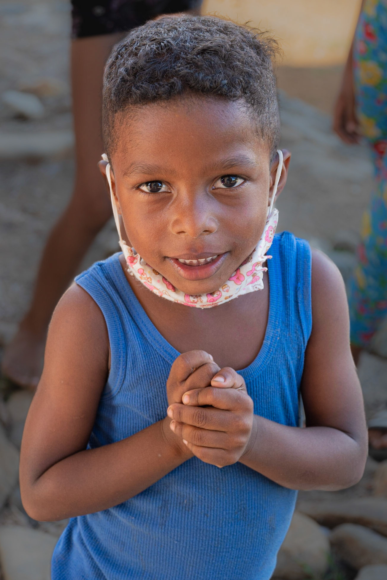 A lively boy in Sugar Mills valley, Trinidad, Cuba