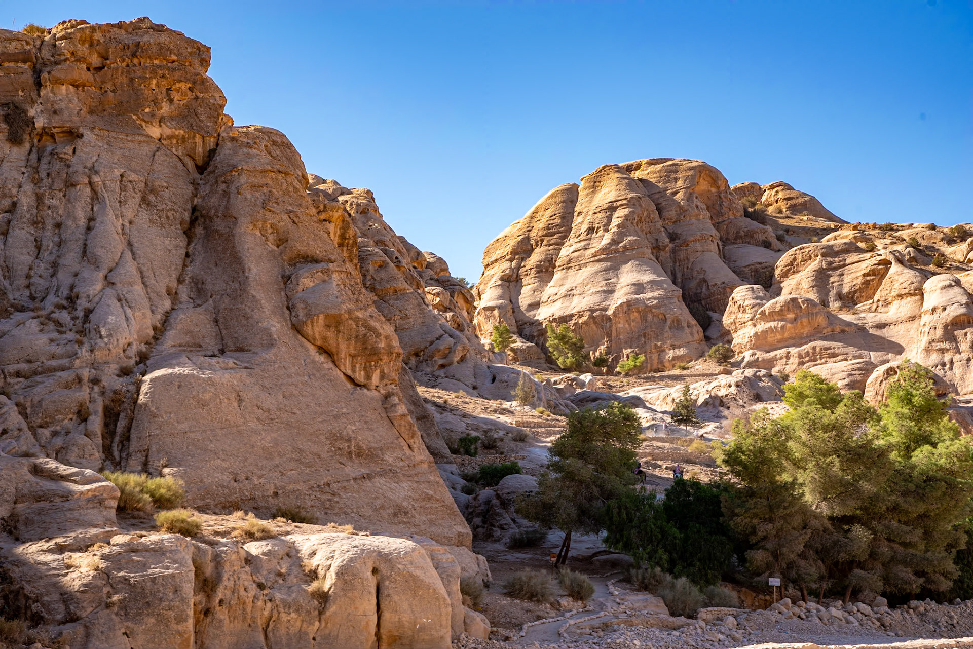 From the start of the trail., Petra