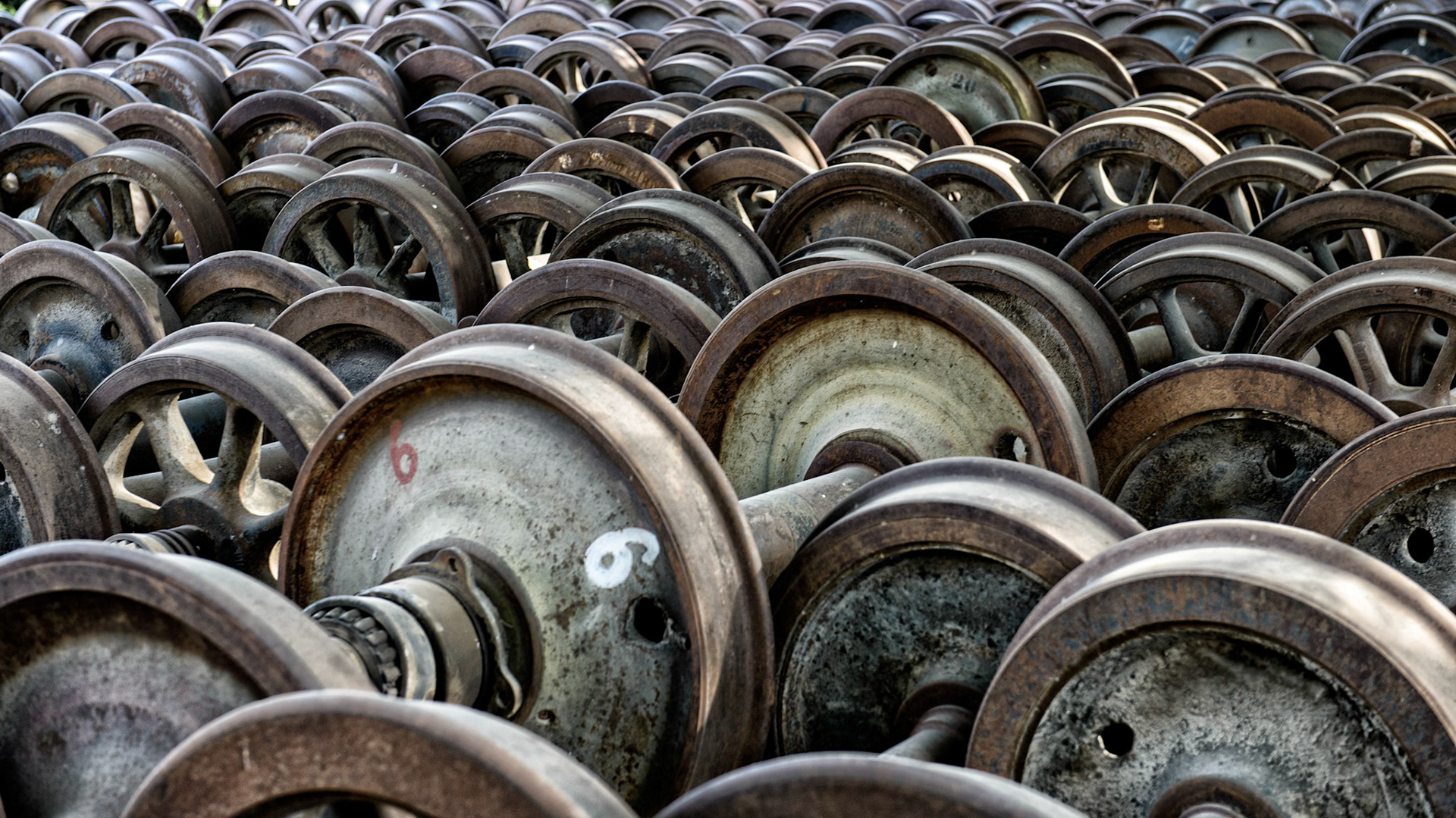 Wheelsets - Ethiopia-Djibouti Railway, Dire Dawa, Ethiopia