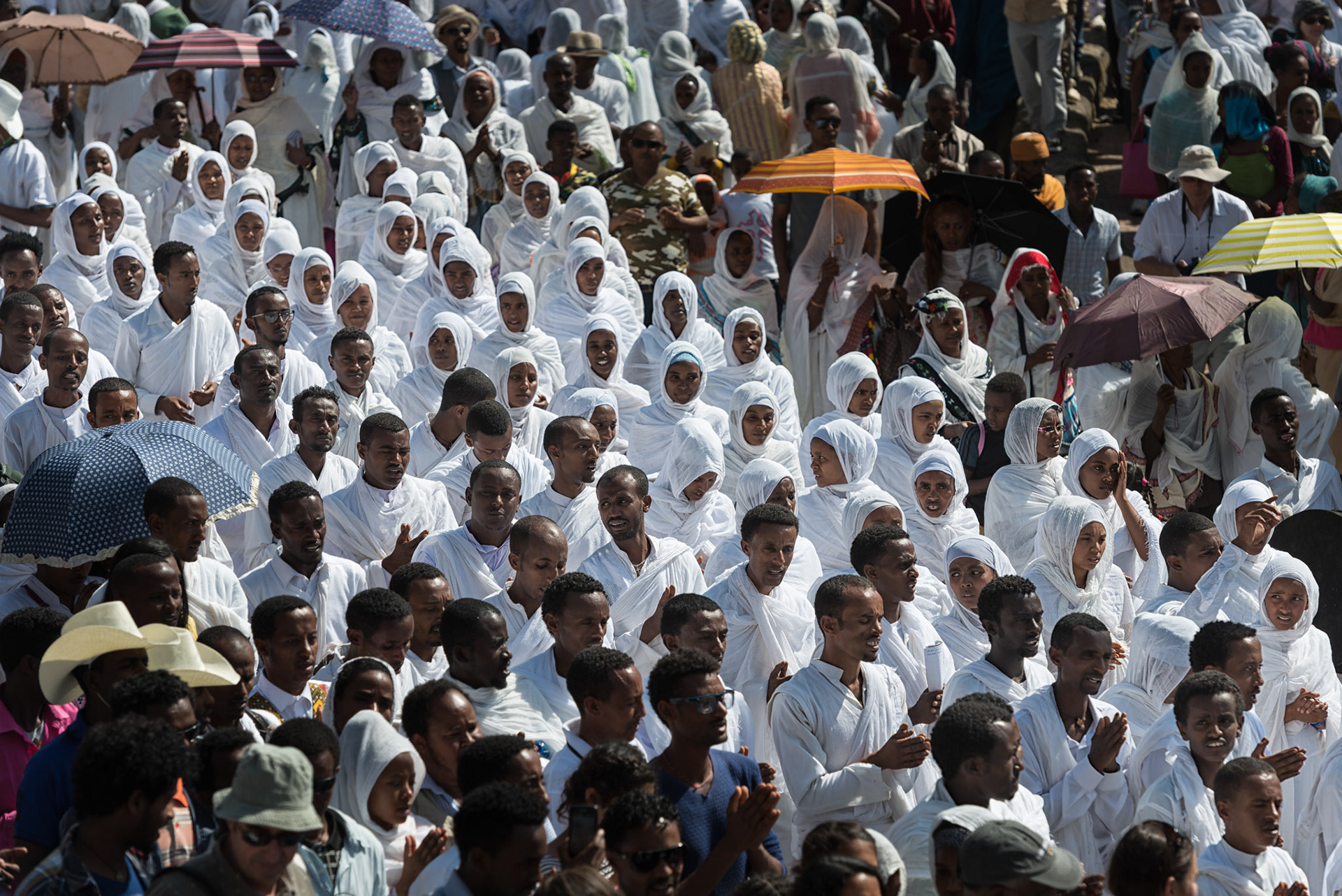 Believers & Observers - Timket Procession, Gondar, Ethiopia