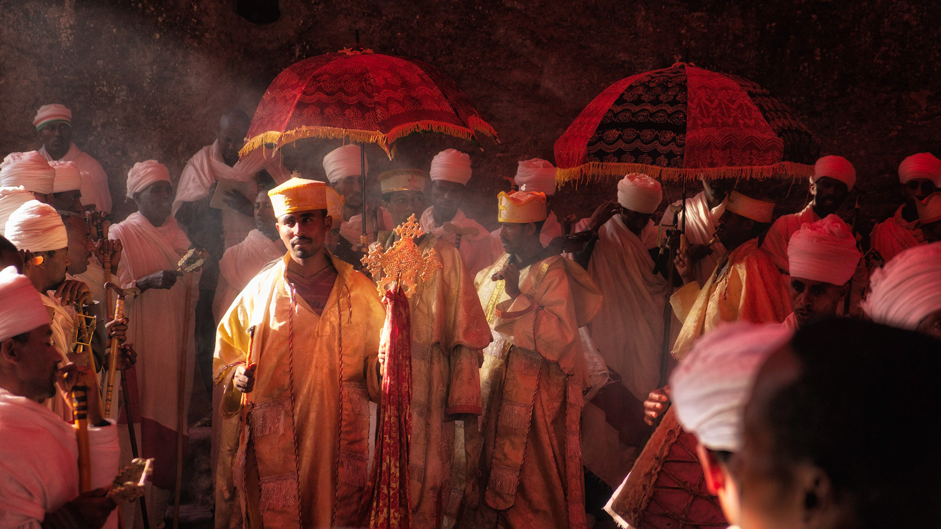 Chanting Ceremony at Bet Maryam - Lalibela, Ethiopia
