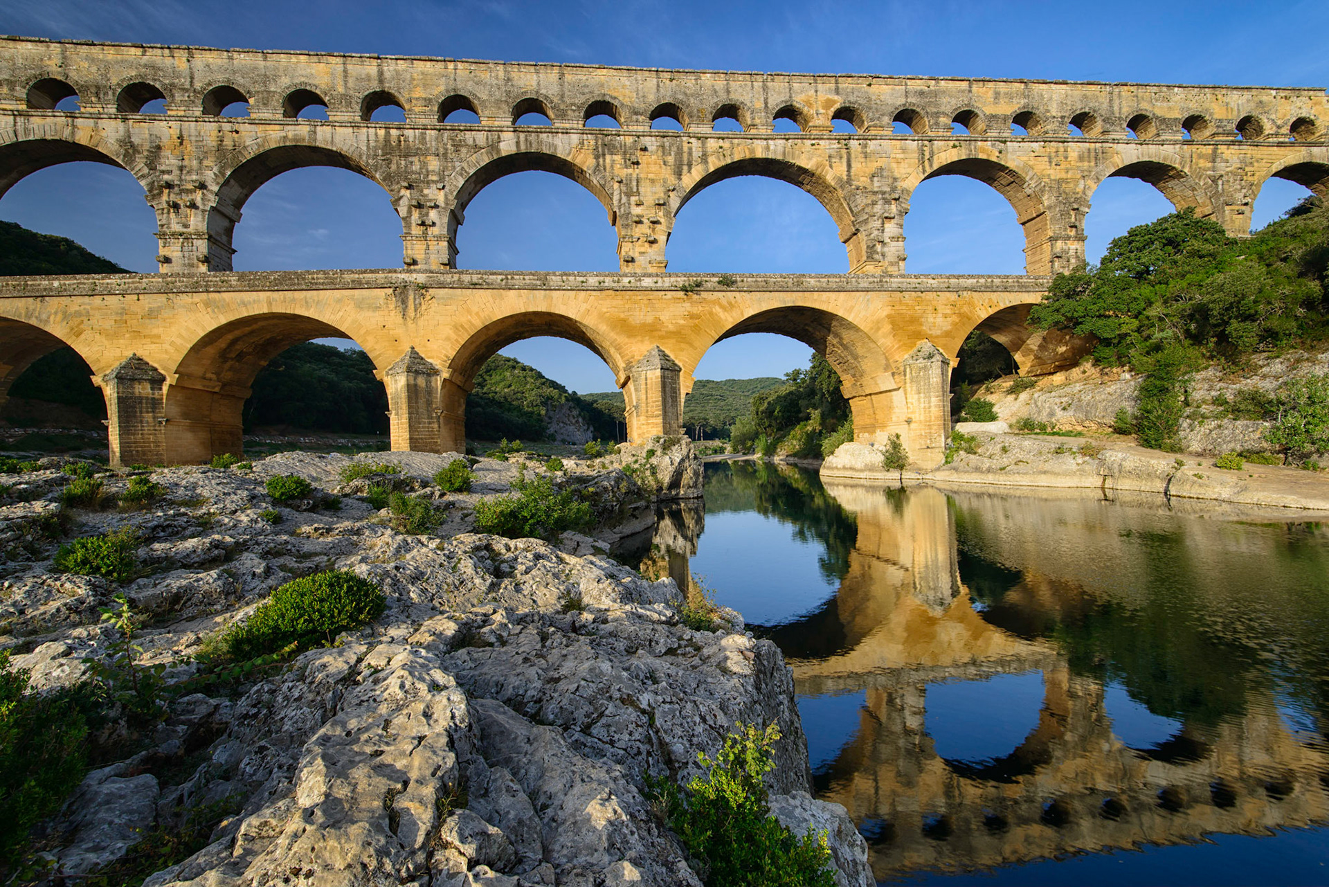 Roman Aqueduct - Pont du Gard, France