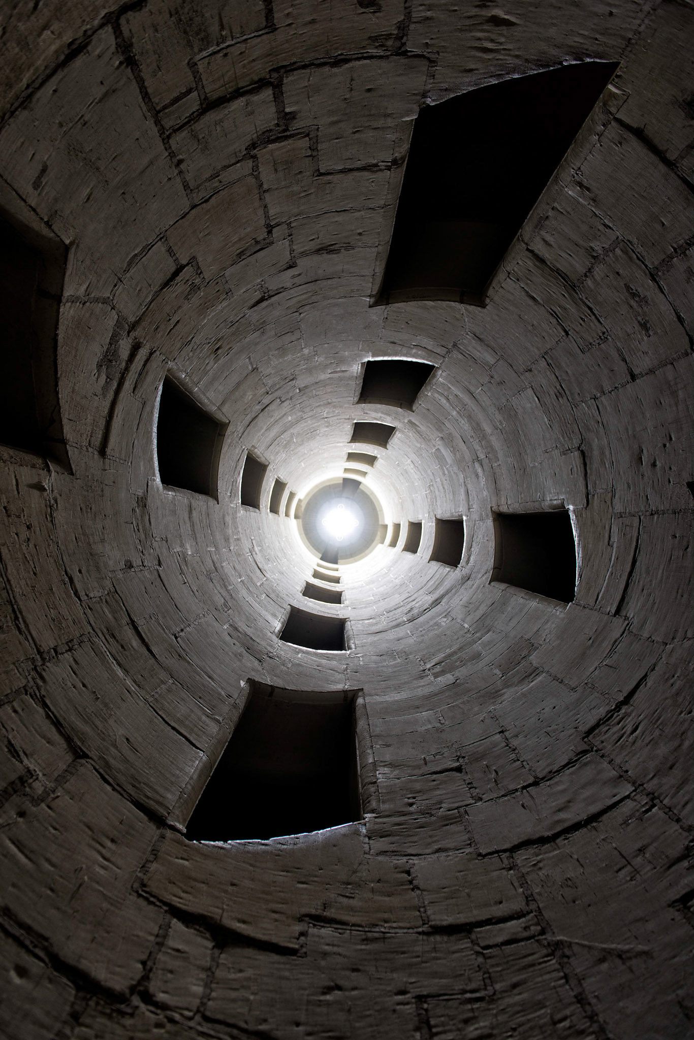 Inner column of the double-helix staircase.