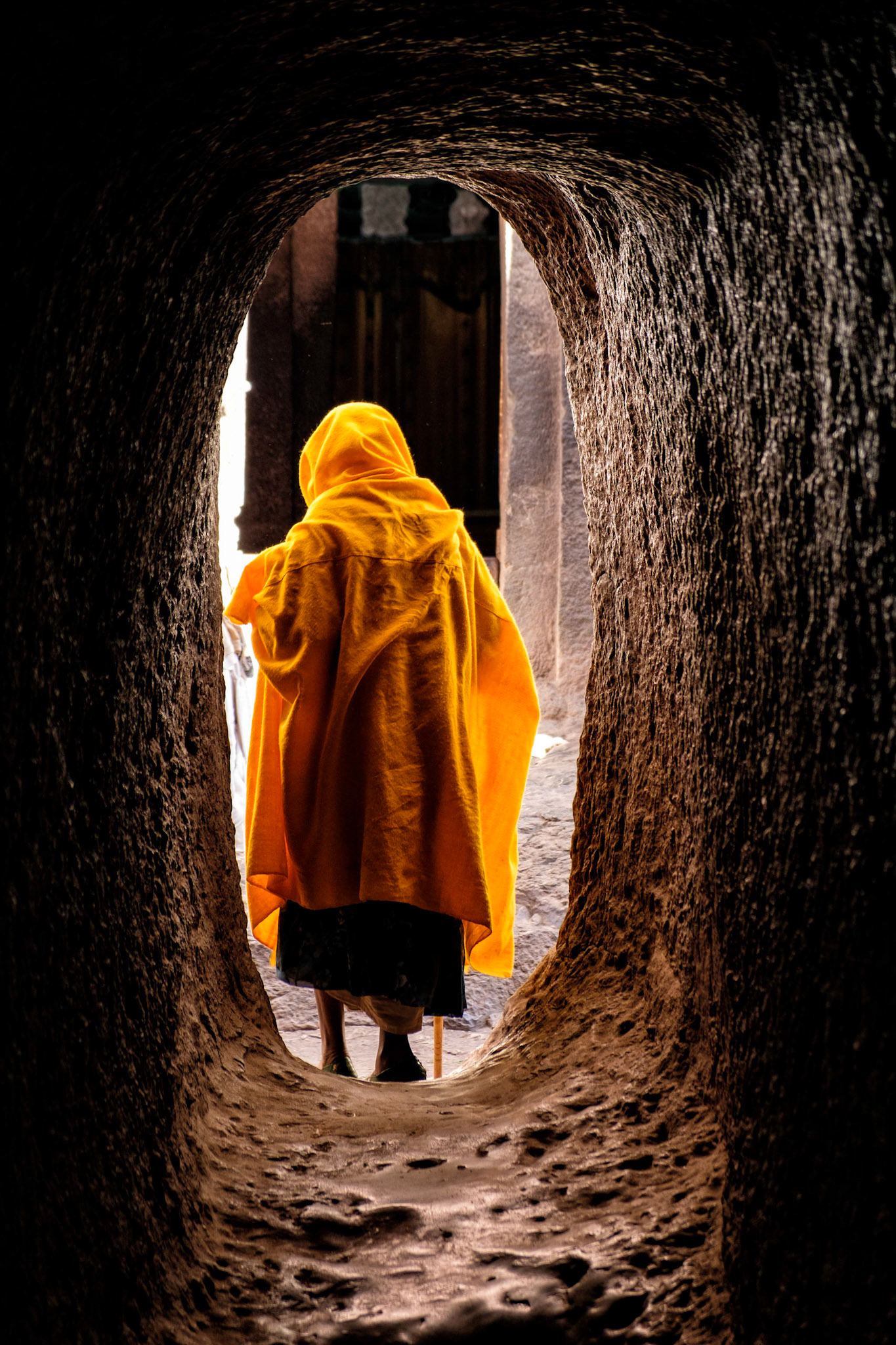 Tunnel to Bet Medhane Alem - Lalibela, Ethiopia
