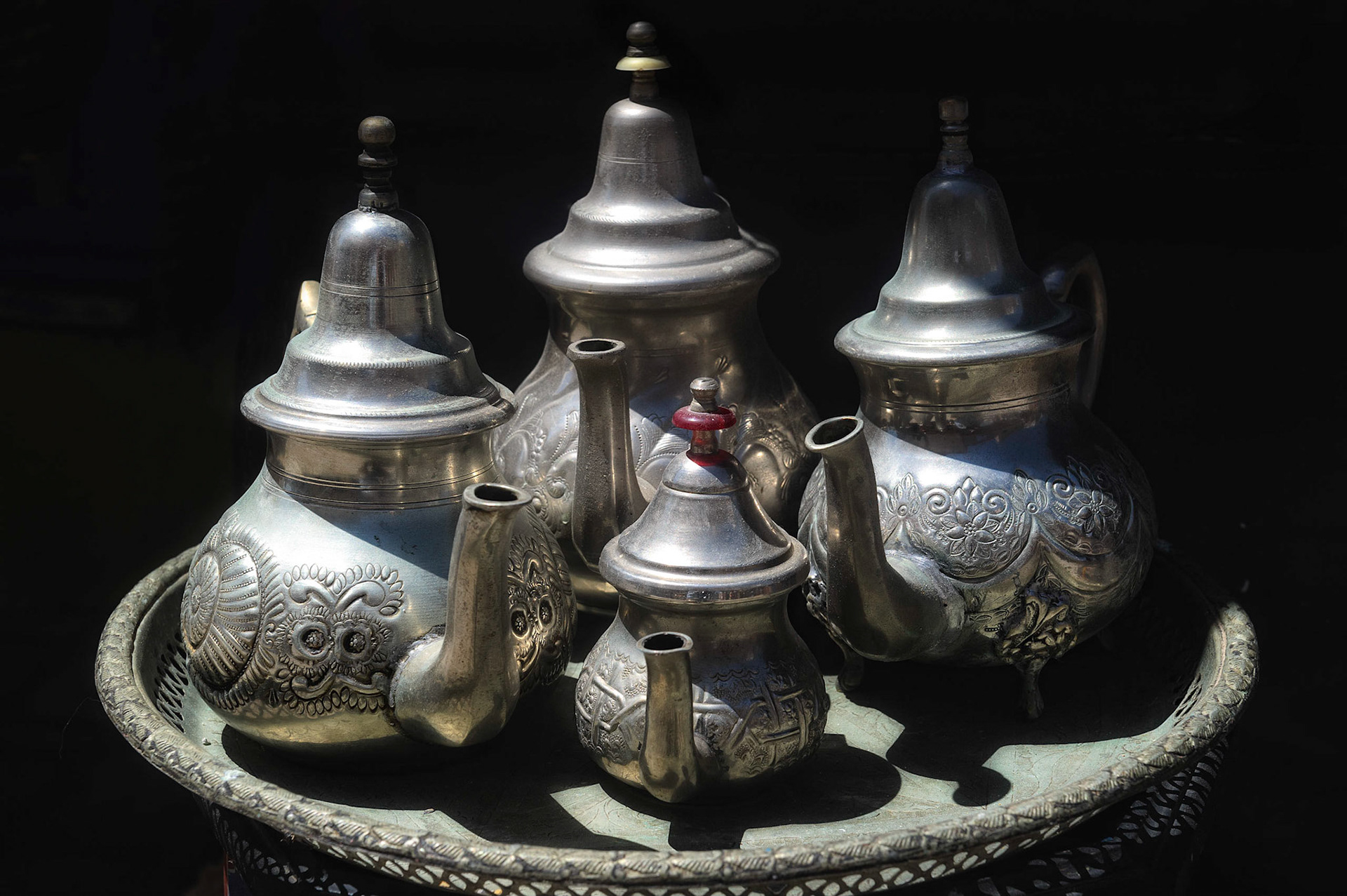 Teapots - Essaouira, Morocco