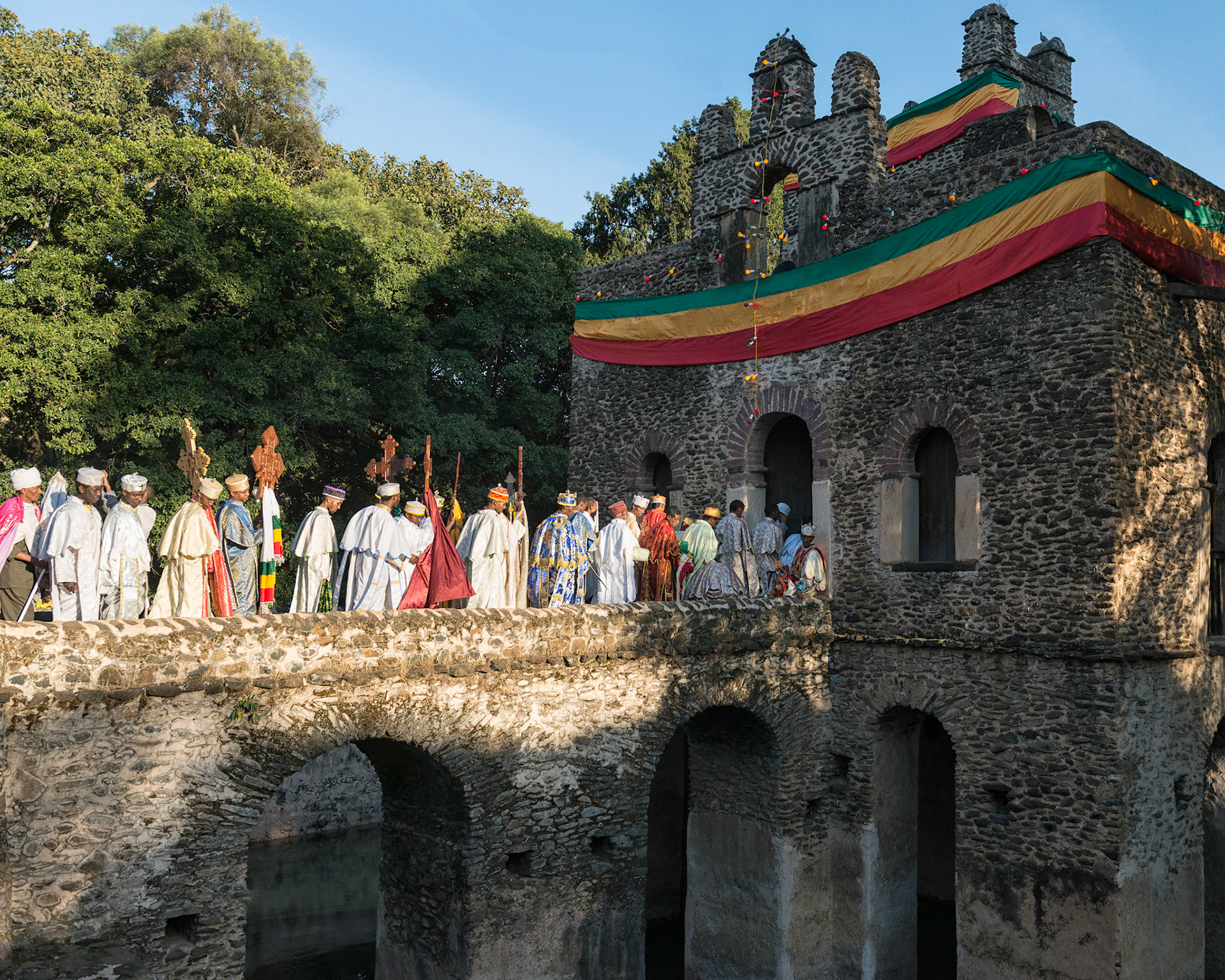 Arrival of the Arcs - Fasiledes Bath, Gondar, Ethiopia