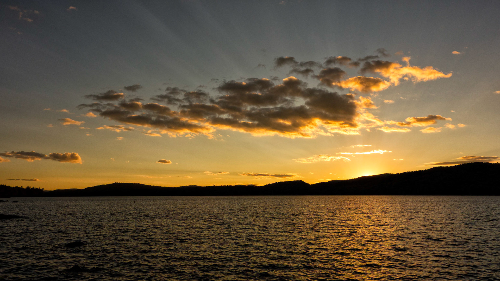 Long Lake Sunset - Northville Placid Trail, New York