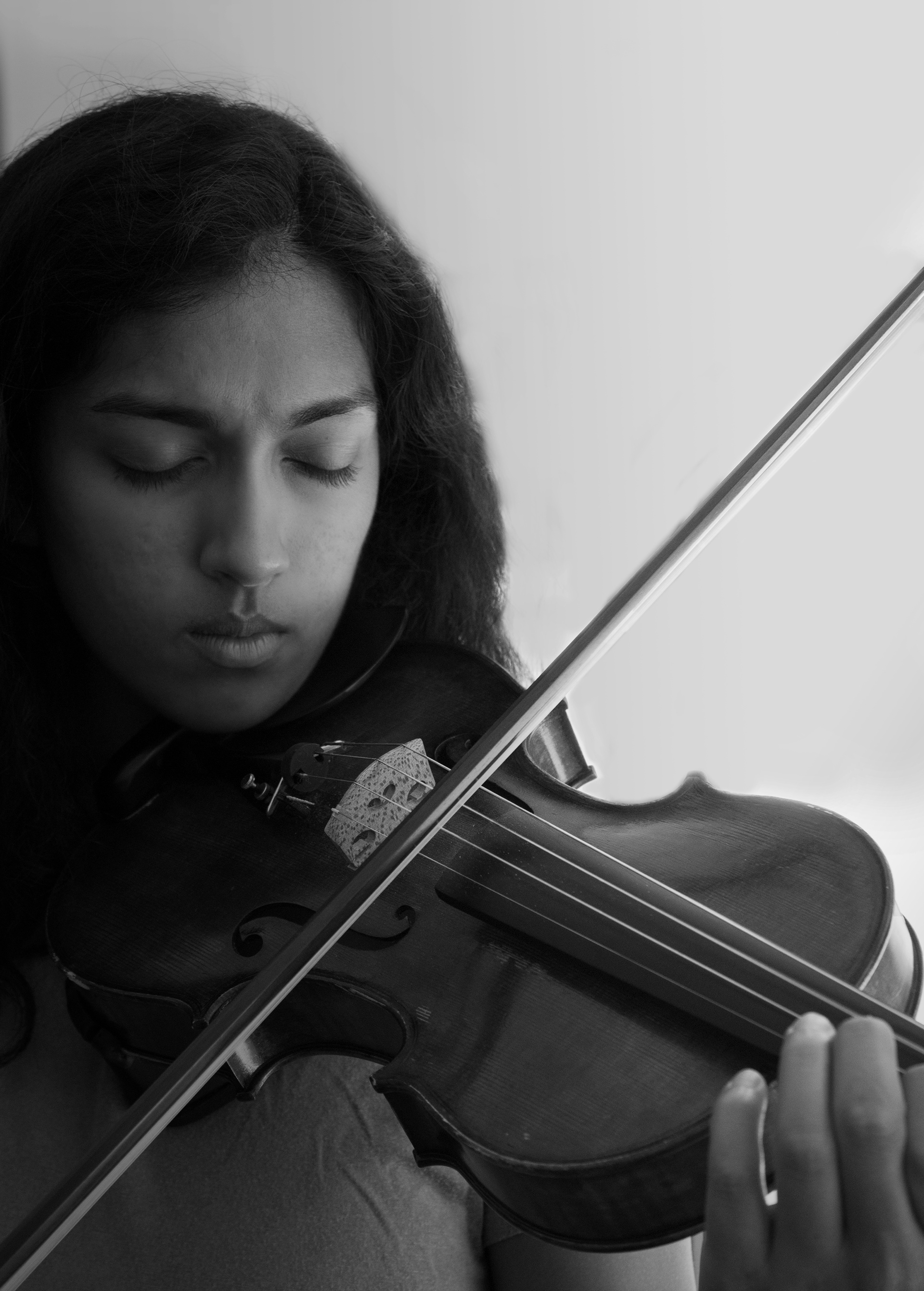 Mallika Kodavatiganti, Playing the Violin, Philadelphia, Summer 2018 (AP Photo/Courtney Mattson)