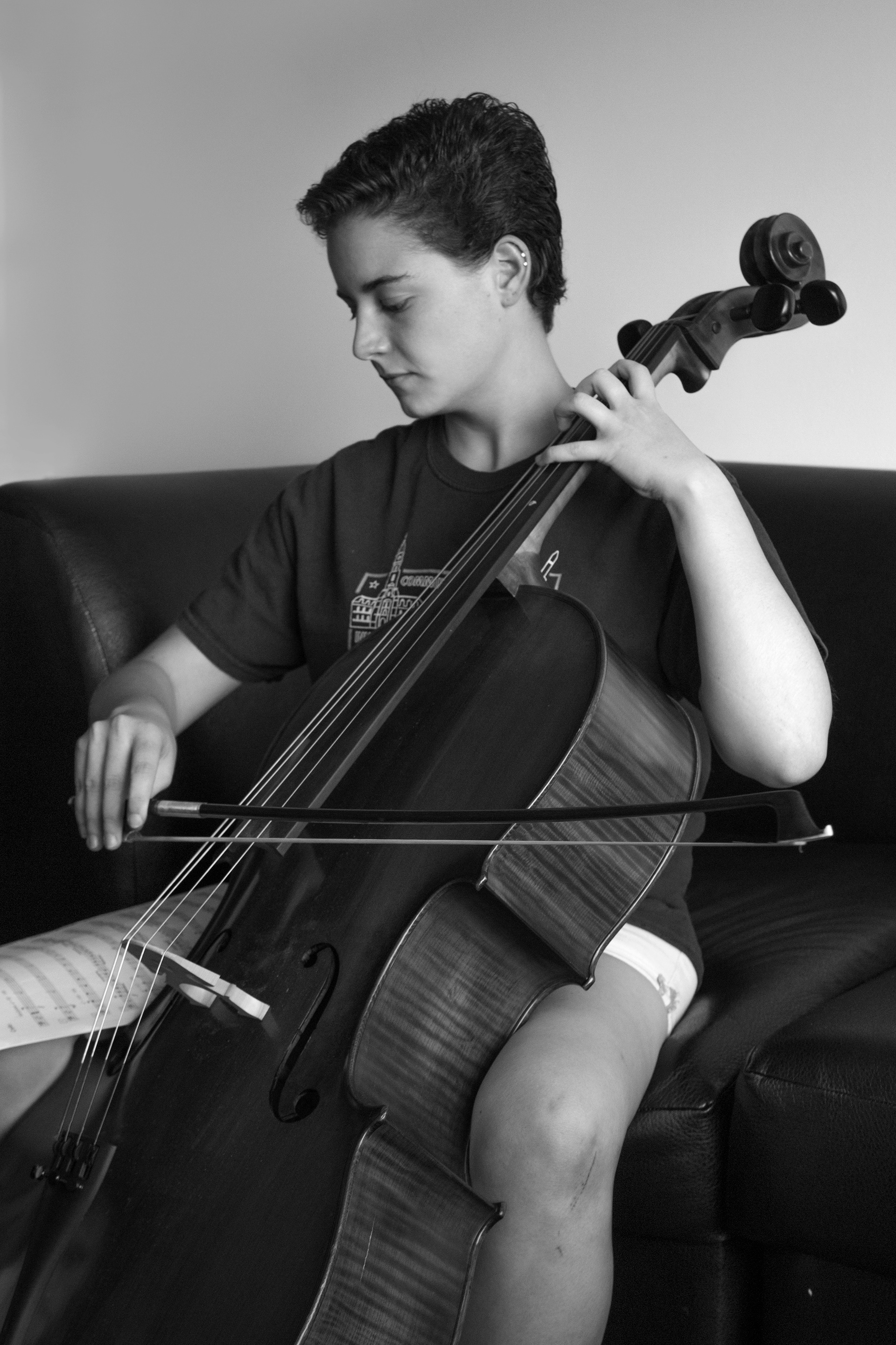 Julia Coleman, Playing the Cello, Philadelphia, Summer 2018 (AP Photo/Courtney Mattson)
