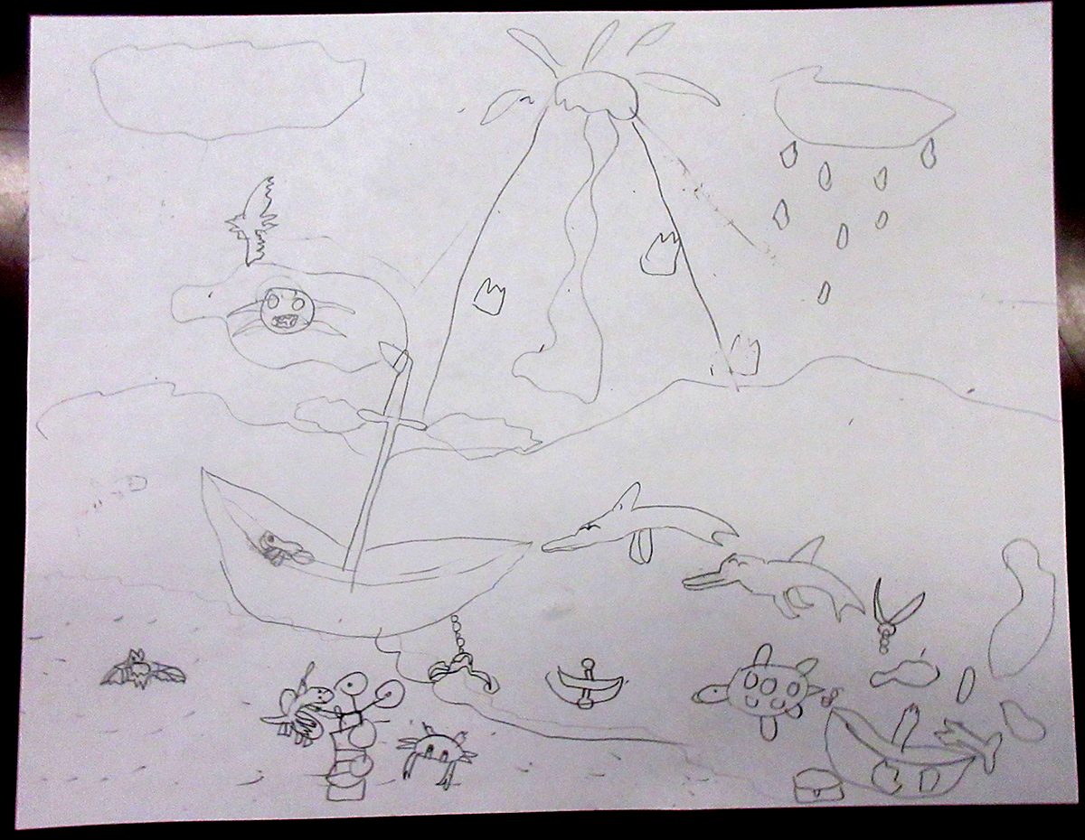 Student illustration inspired by The Island Rule