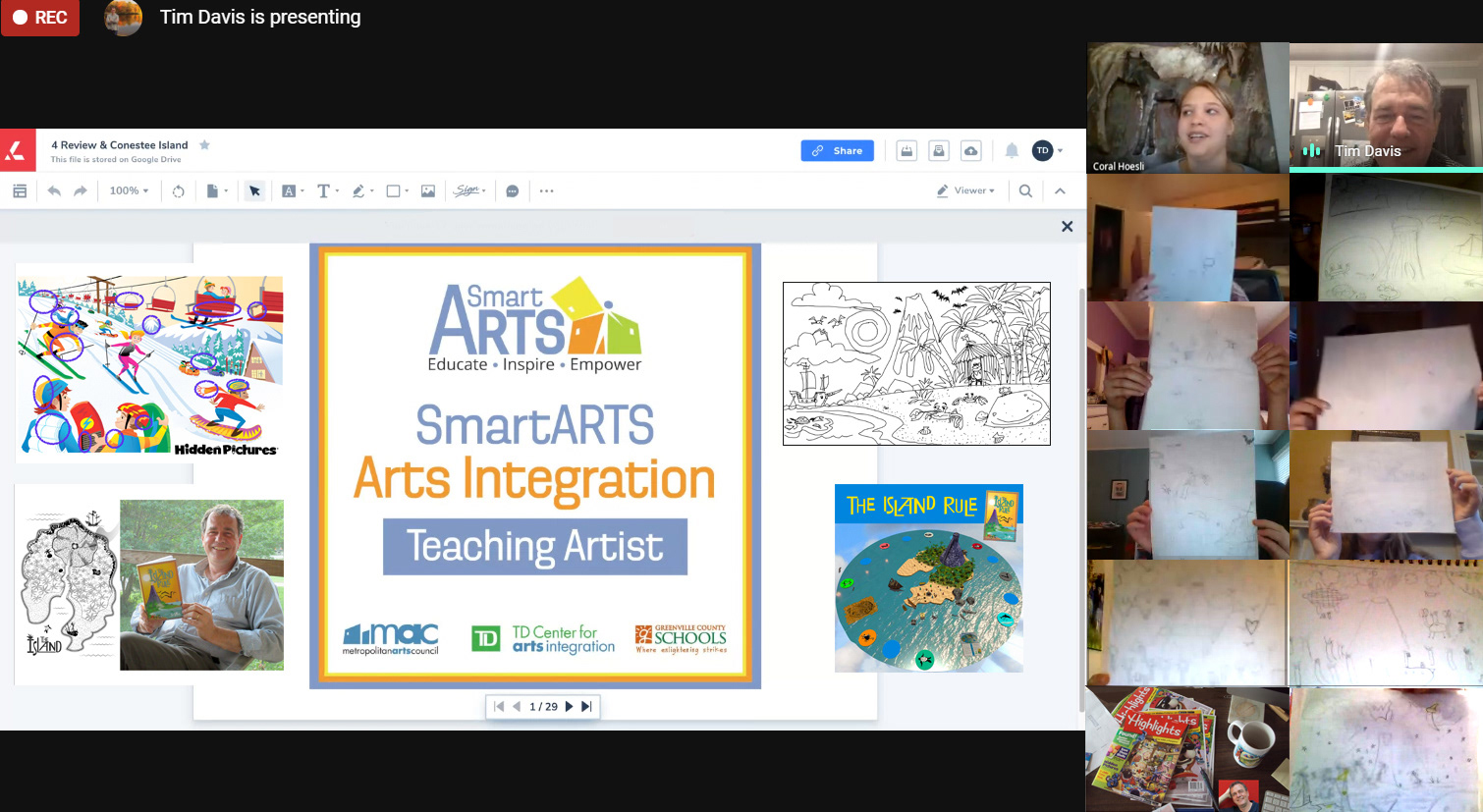Remote Learning SmartARTS integrated unit in elementary science