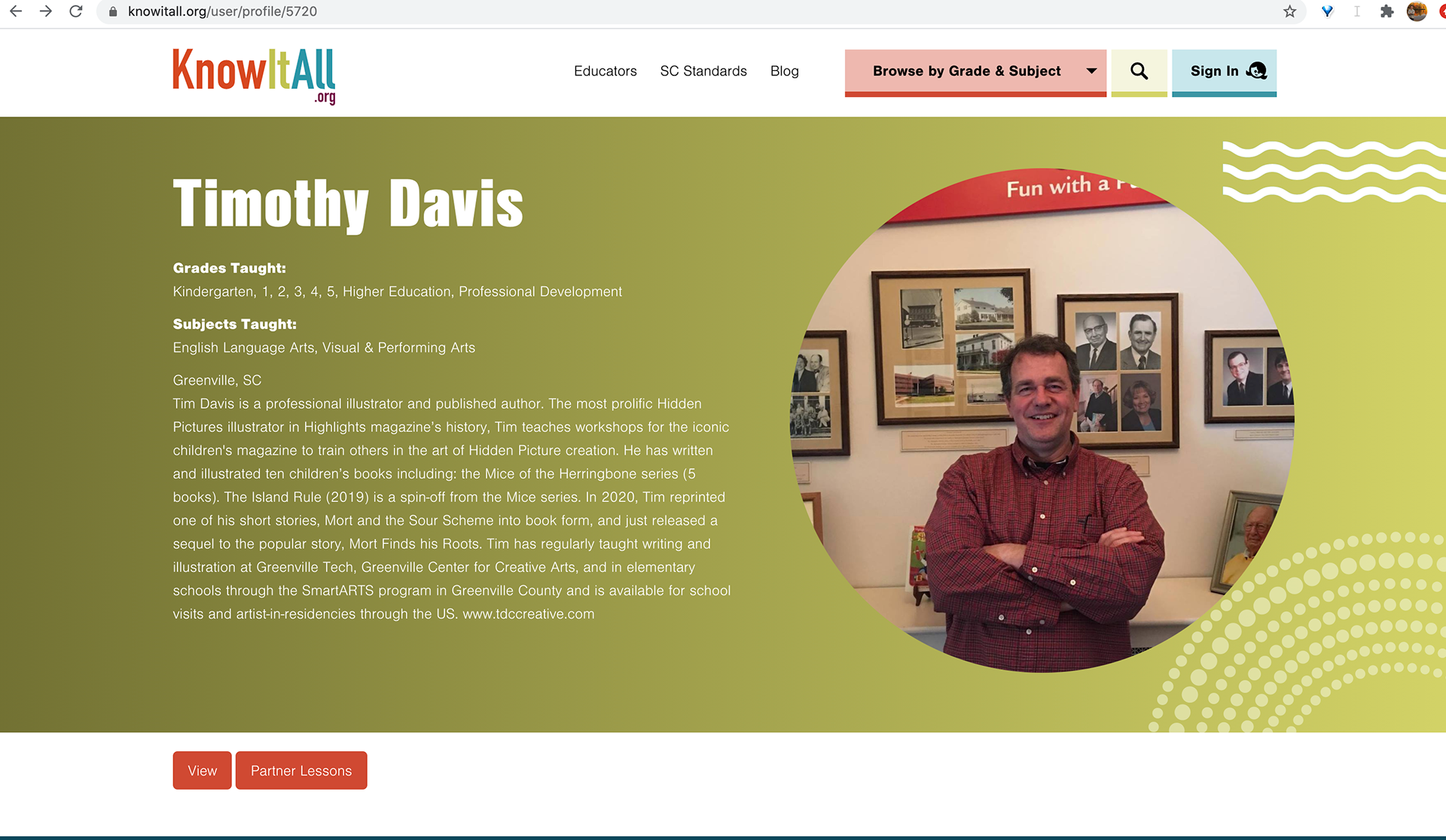 Access to SCETV programs created specifically for students at KnowItAll.org