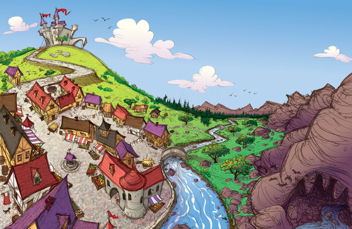 Prince Tyler and the Red Dragon, Town
