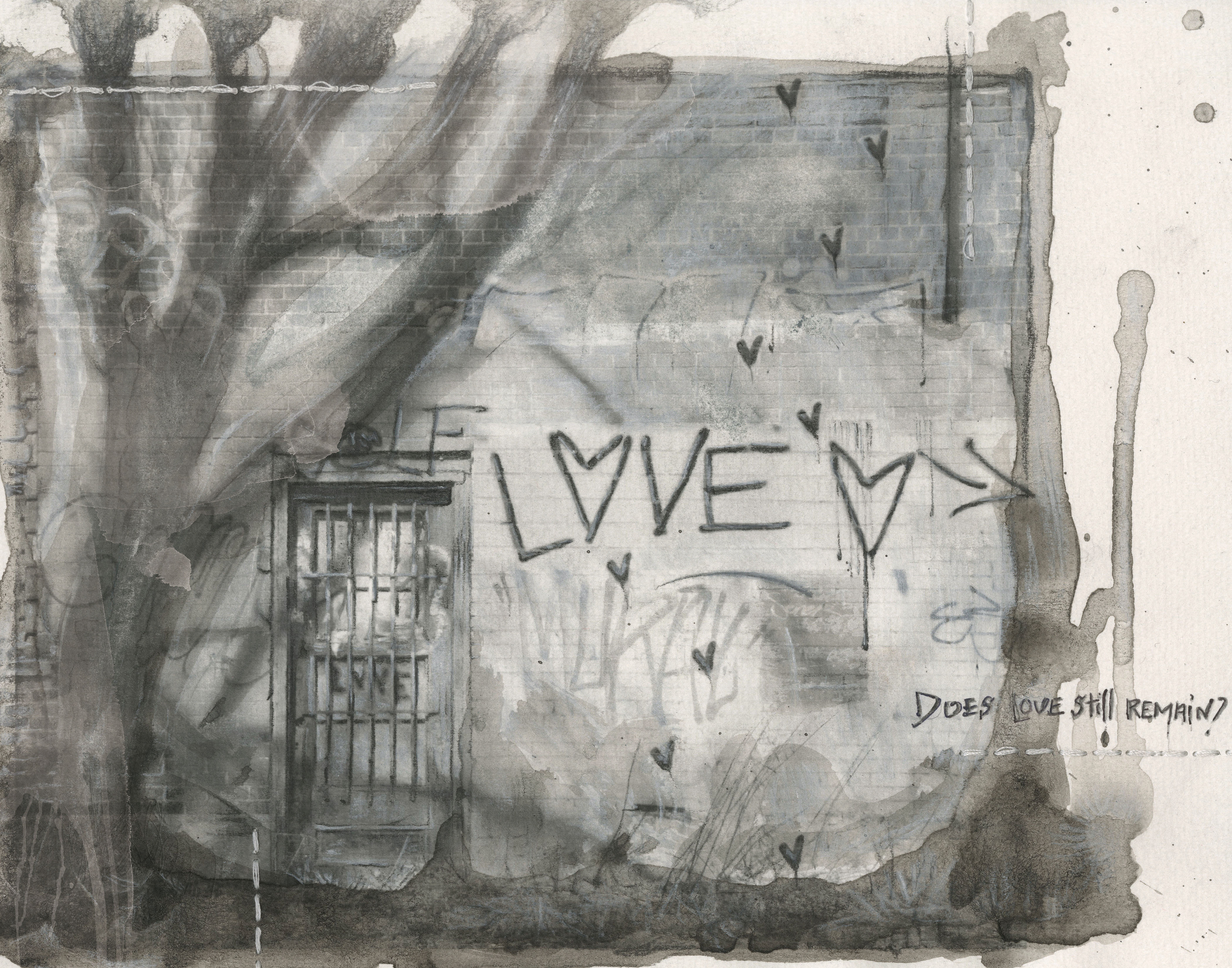Does Love Still Remain? Mix Medias. 11x14. 2013