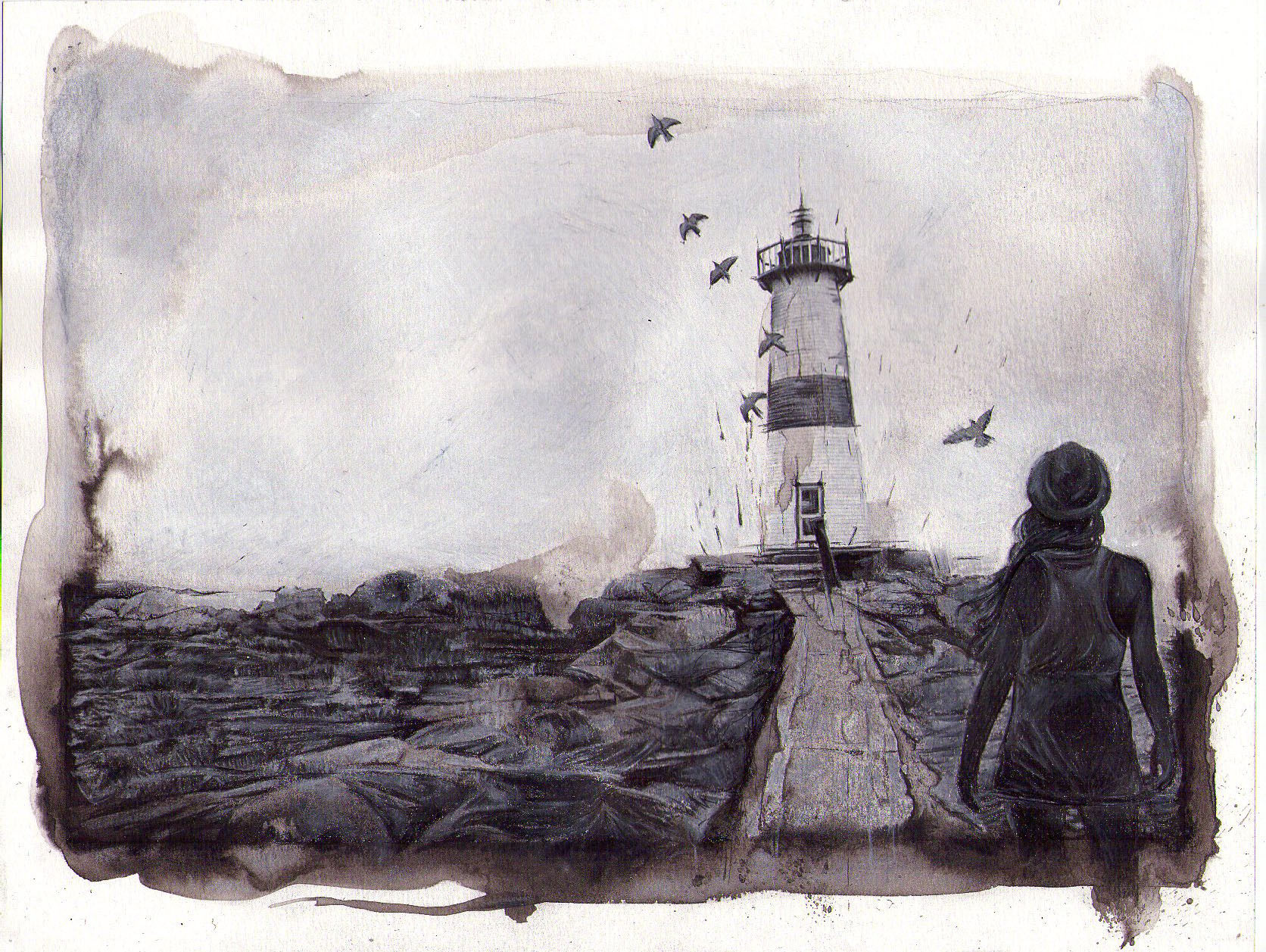 Daydreams. Mix Medias. 11x14. 2014