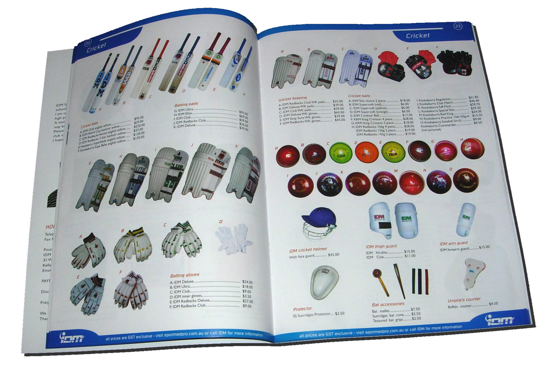Product Catalogue - IDM Sports