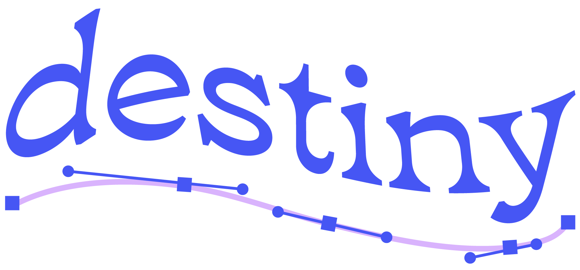 the name destiny in cursive