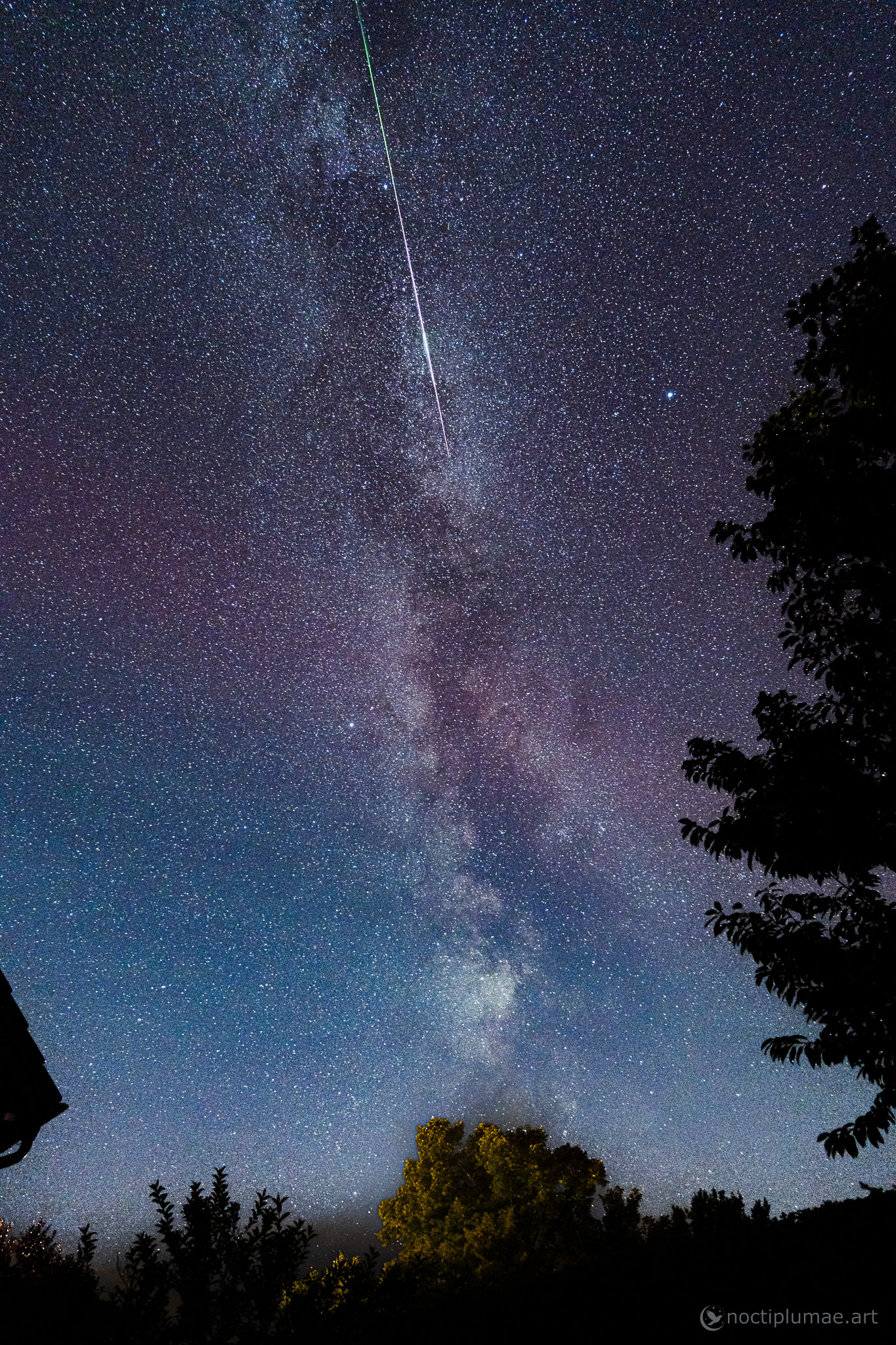 Milky Way on the countryside