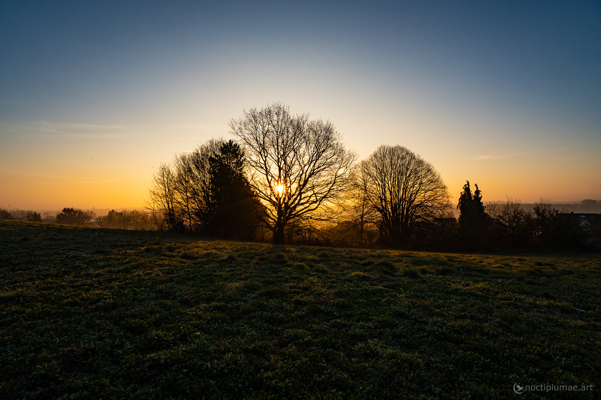 Sunrise on the countryside