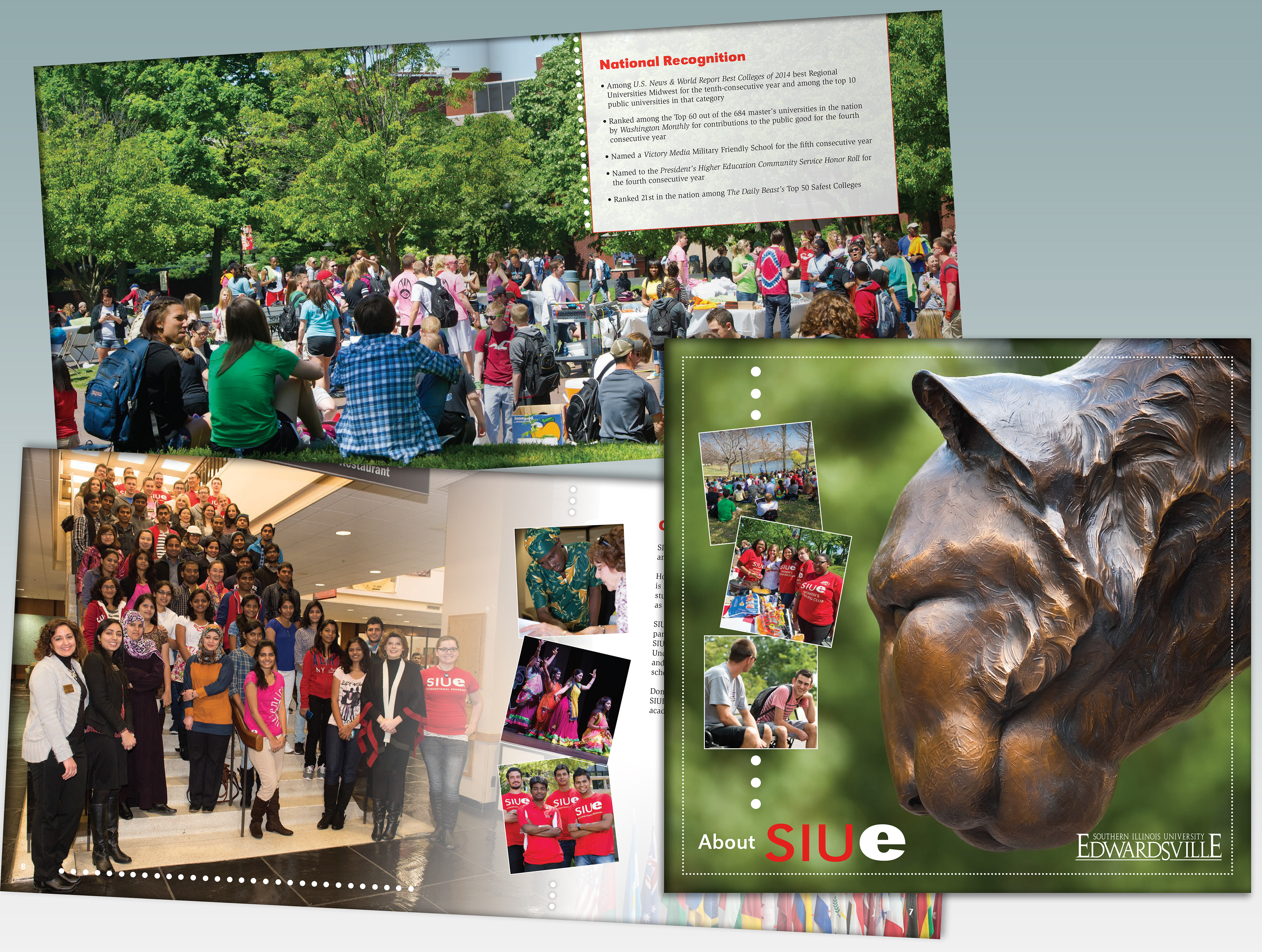 SIUE Look Book Cover and Spreads