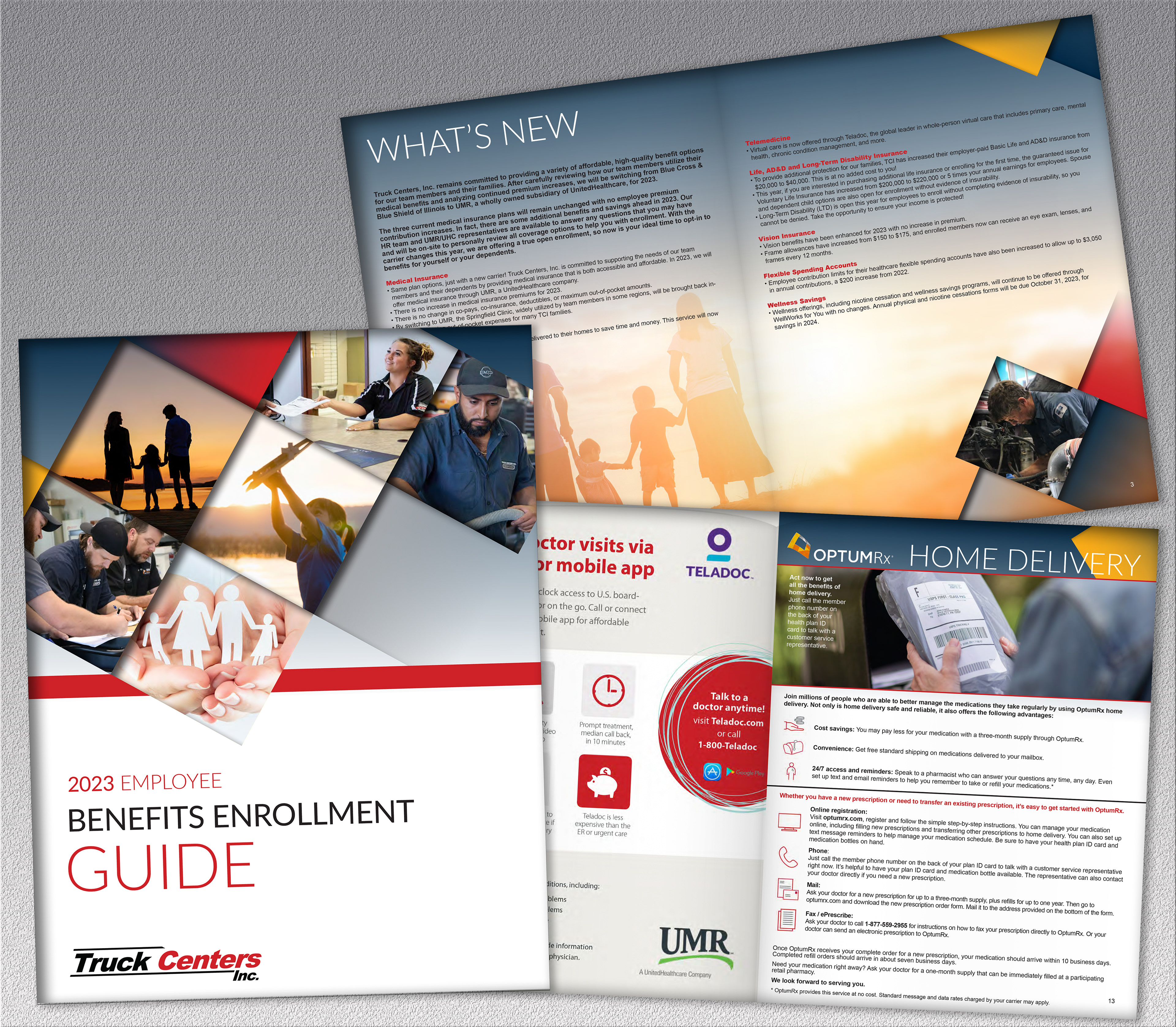 Benefits Guide Cover and Inside Spreads