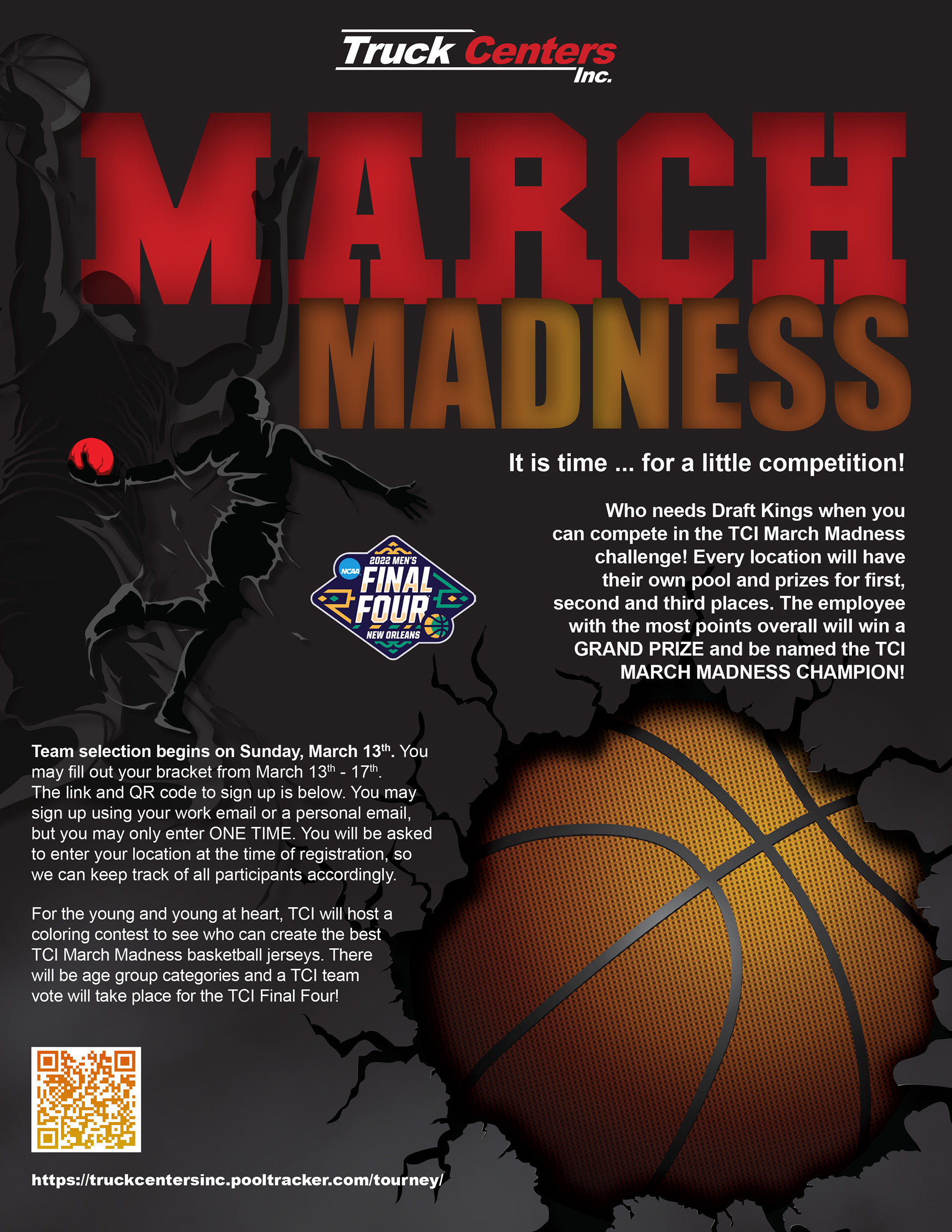 March Madness - Employee Engagement Flyer