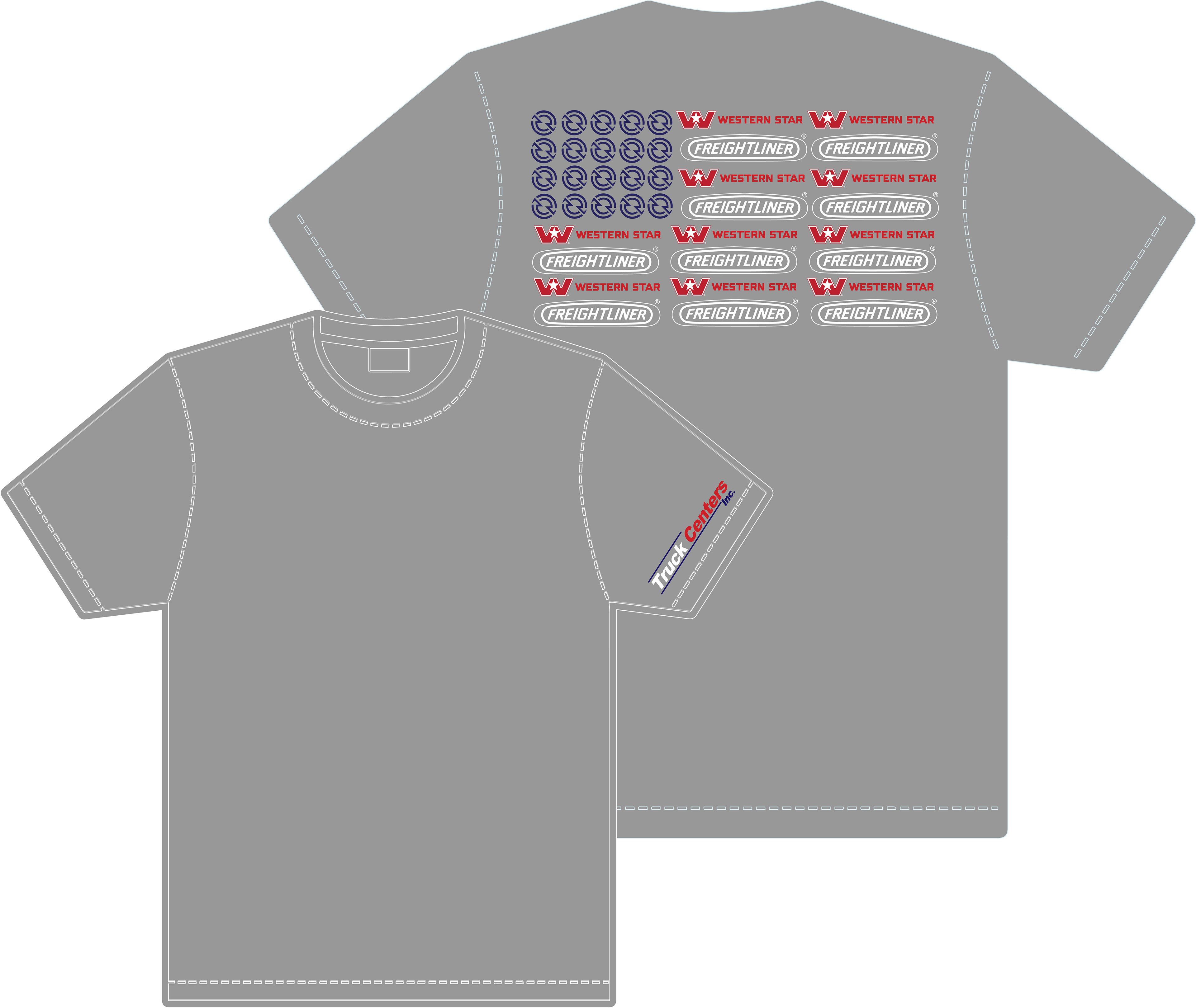 Patriotic Western Star and Freightliner Shirt