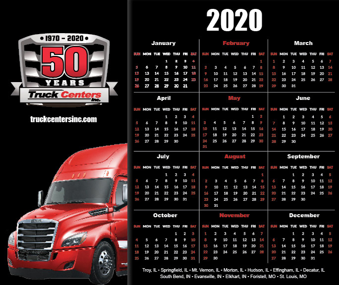 2020 Truck Centers Calendar Mouse Pad
