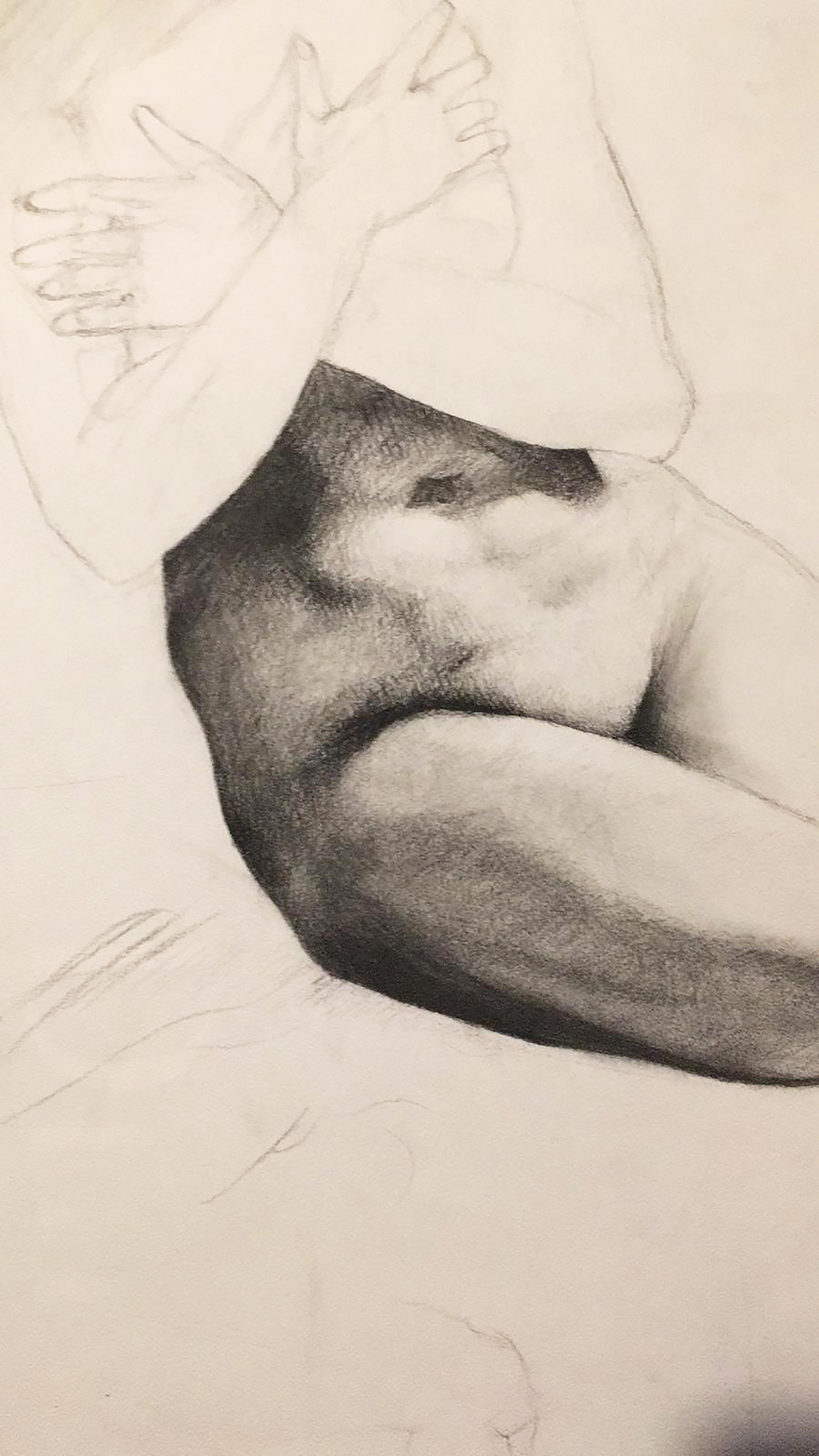 Master Copy of a drawing by Pierre Paul Prud'hon - detail