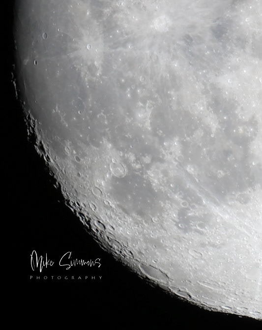 Cropped shot of the moon