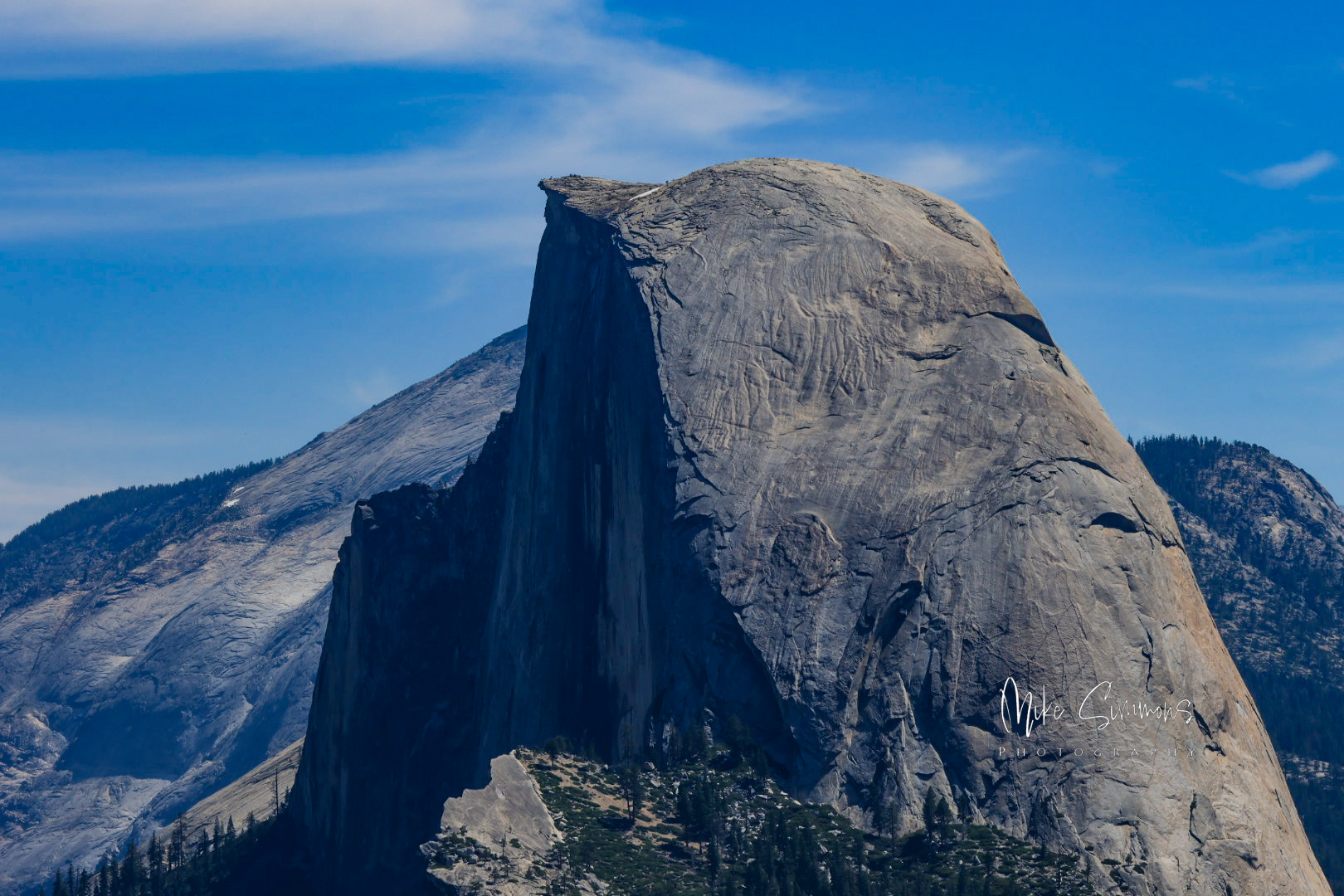 Zoomed out from Ansel Adams view of Half Dome