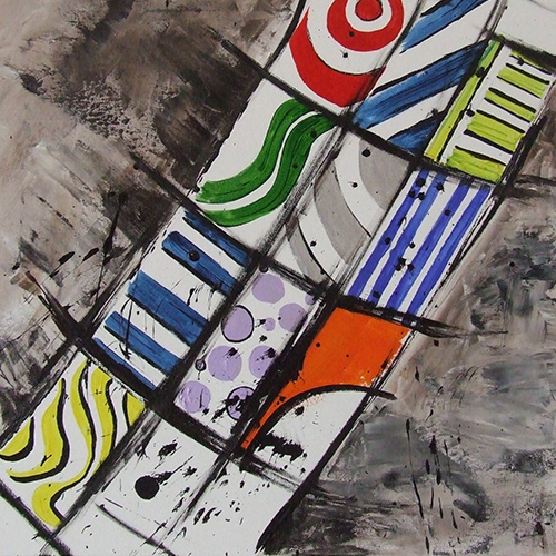 Hata | Lavinia Bindiu | Acrylic on Canvas | 50″×50″ | $2,600 (Sold)