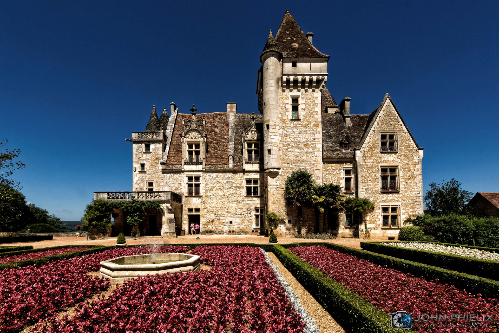 Château des Milandes located in Castelnaud-la-Chapelle within the Dordogne region of southwestern France