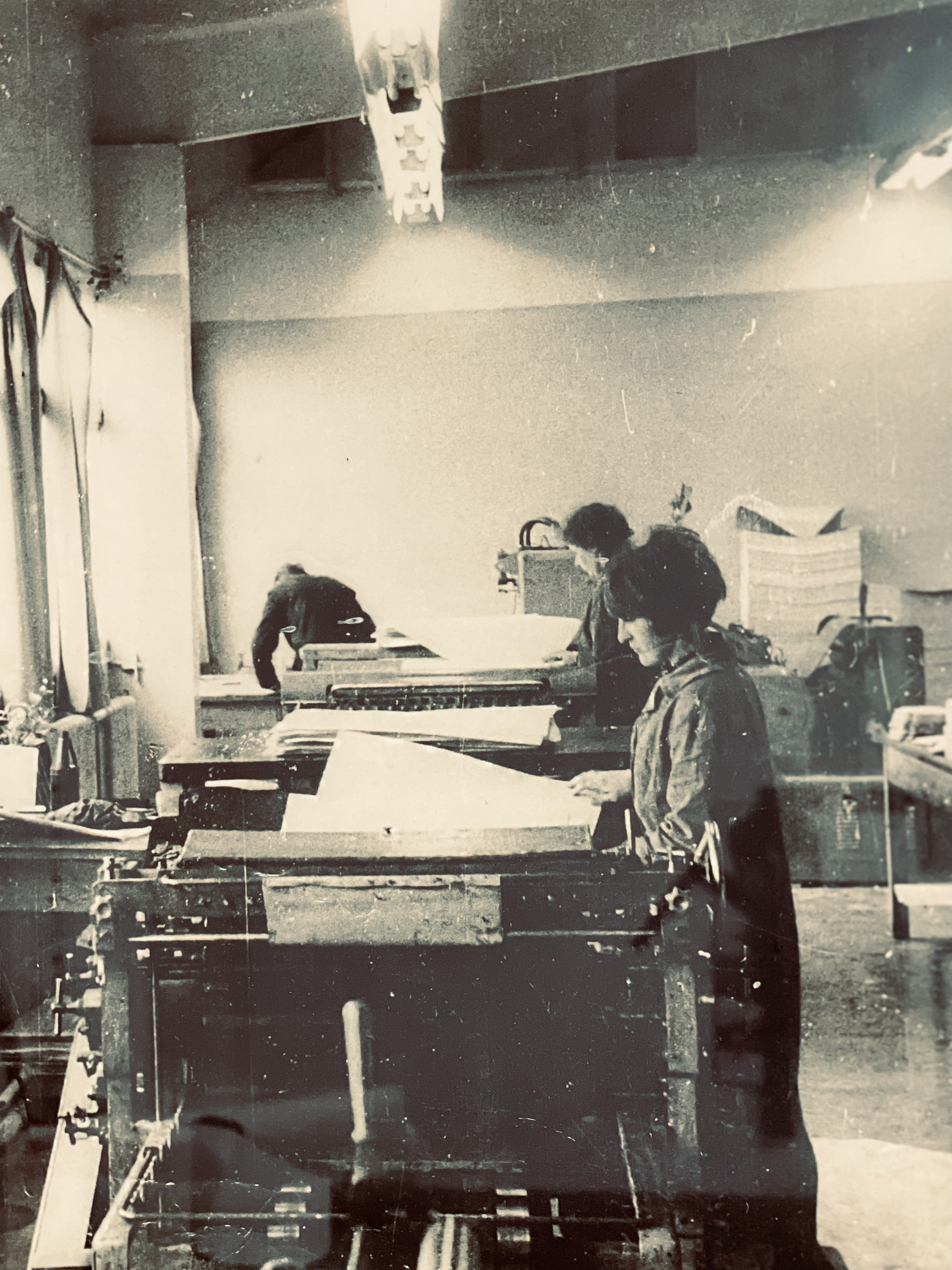 My Grandmother in her printing job