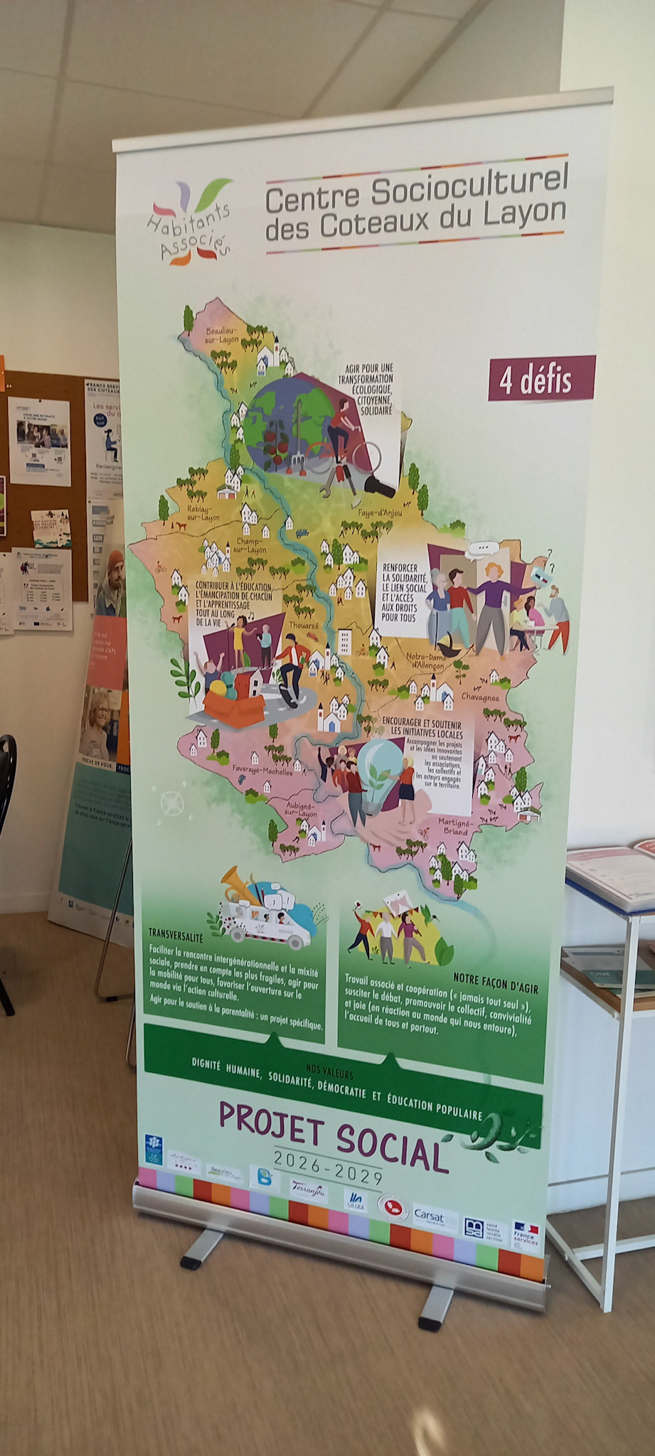 Projet social 2026-2029 : roll up