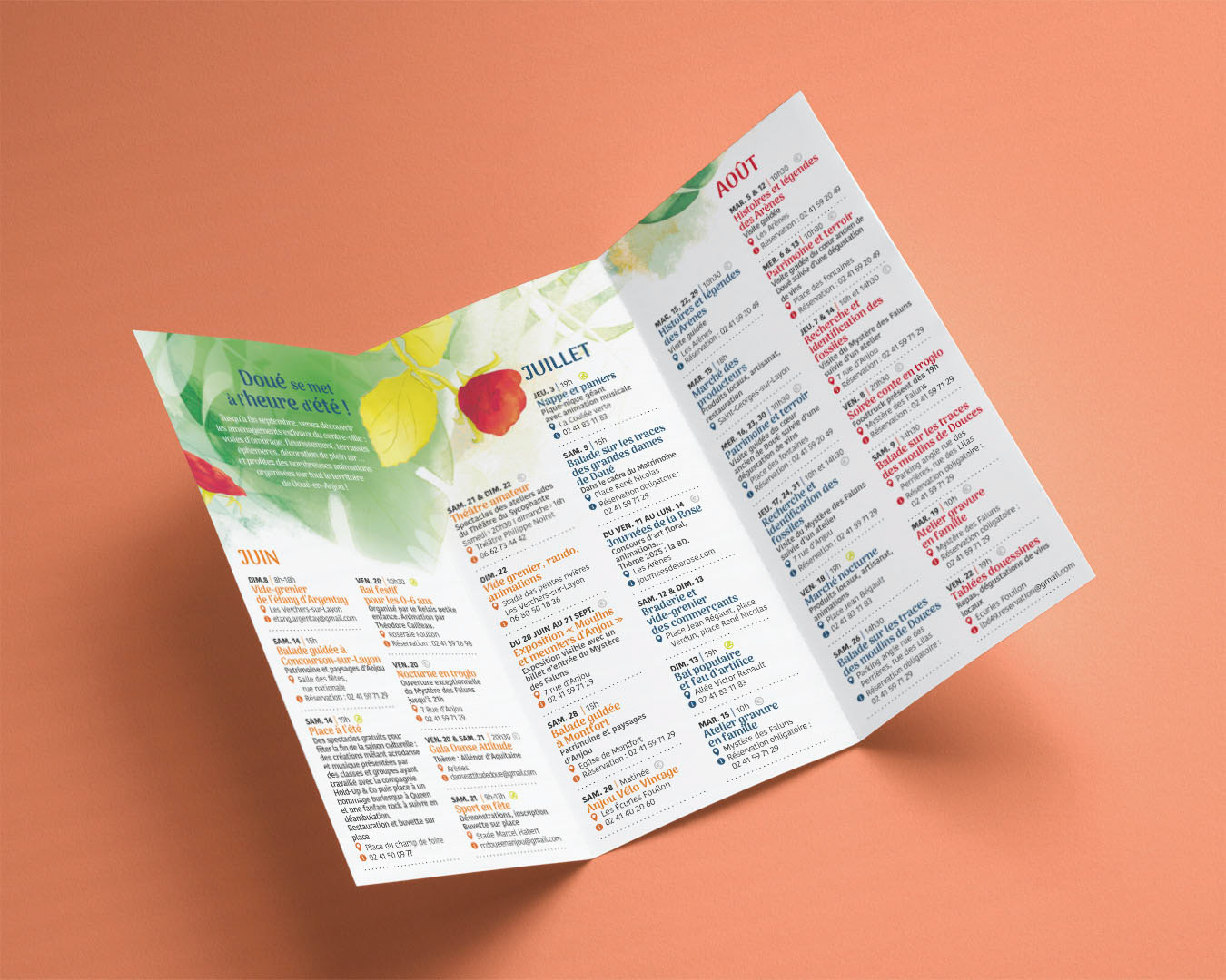 Flyer 10x21 . 6 pages : pages intérieures