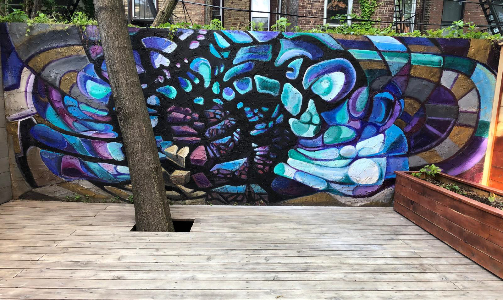 Outdoor Patio Mural
