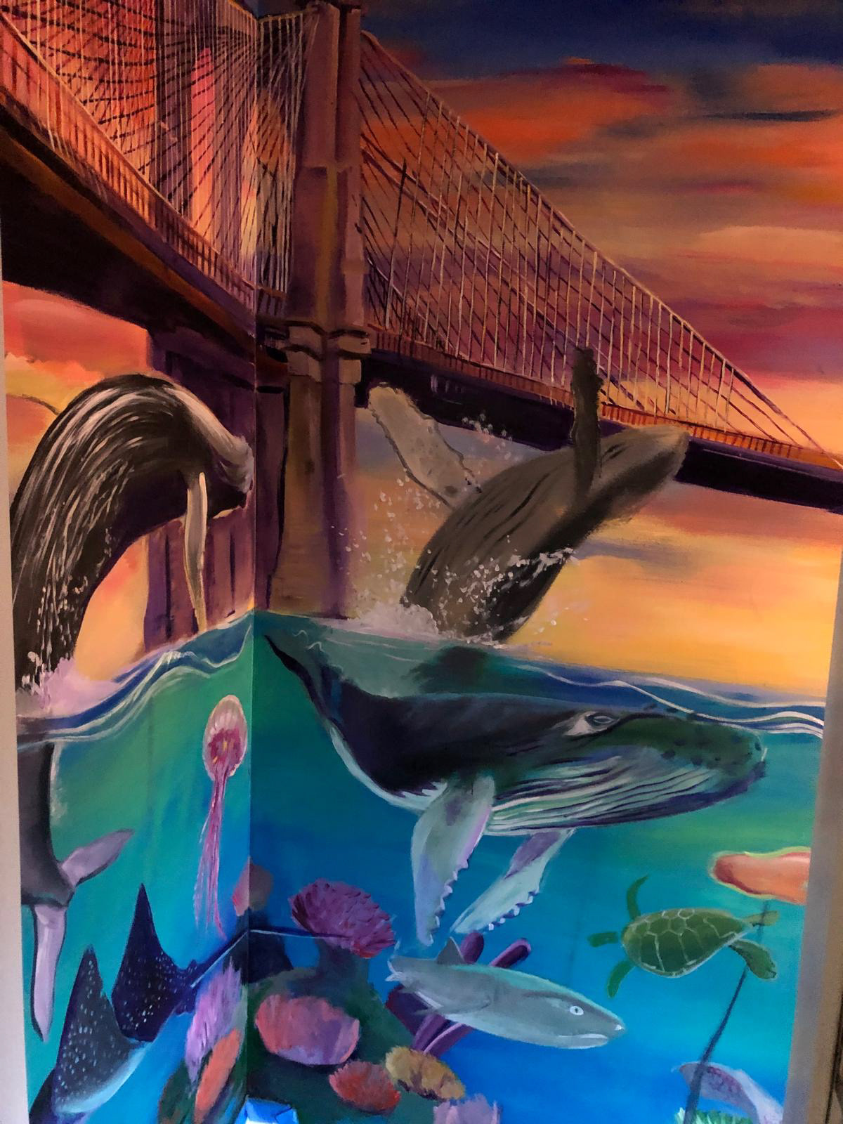 Aquatic Mural Atlanta. 2018 (detail)