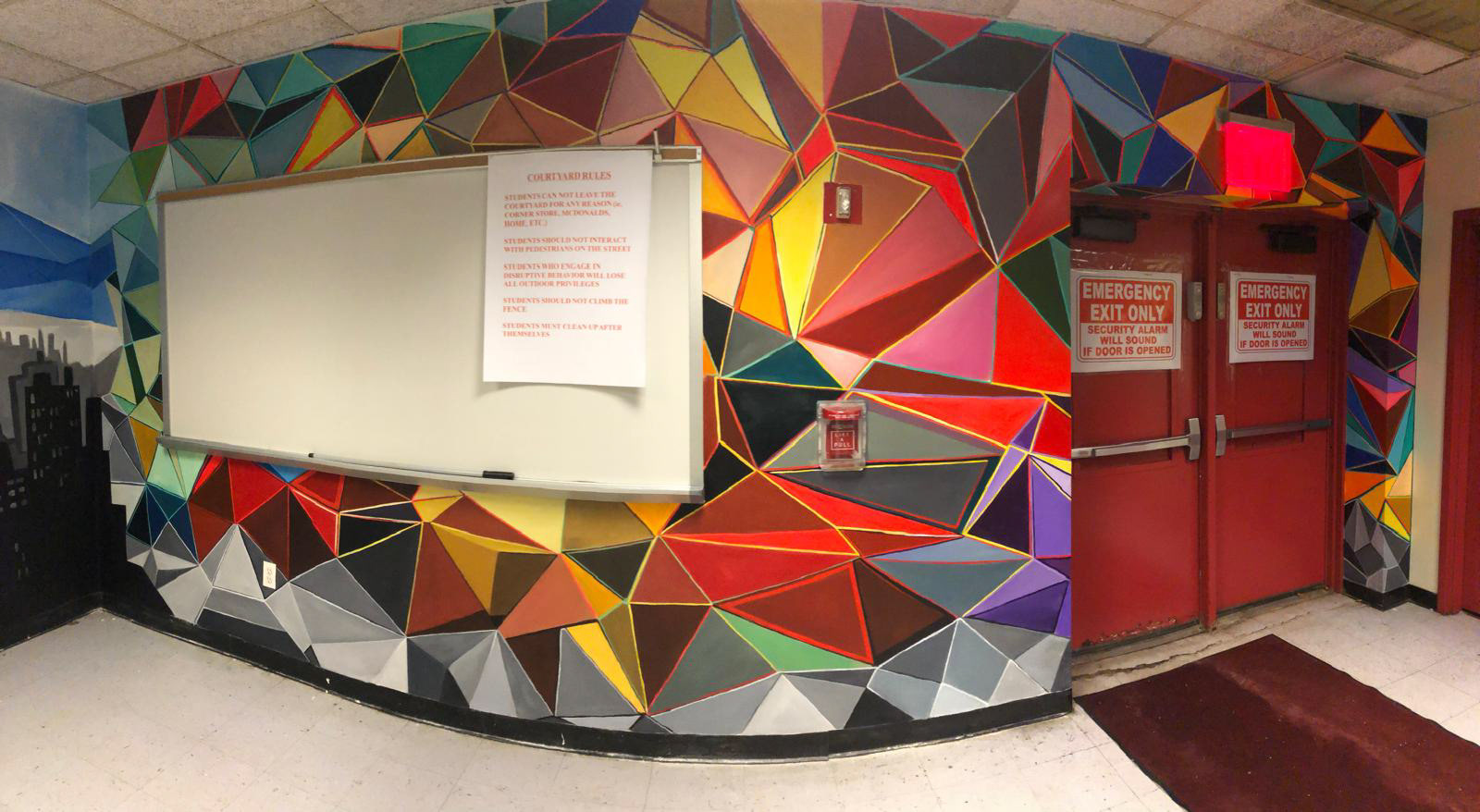 H.S. Of Law And Tech mural. 2019