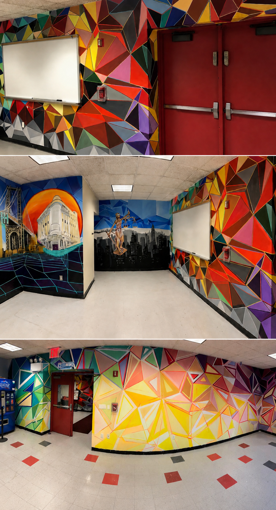 H.S. Of Law And Tech mural. 2019